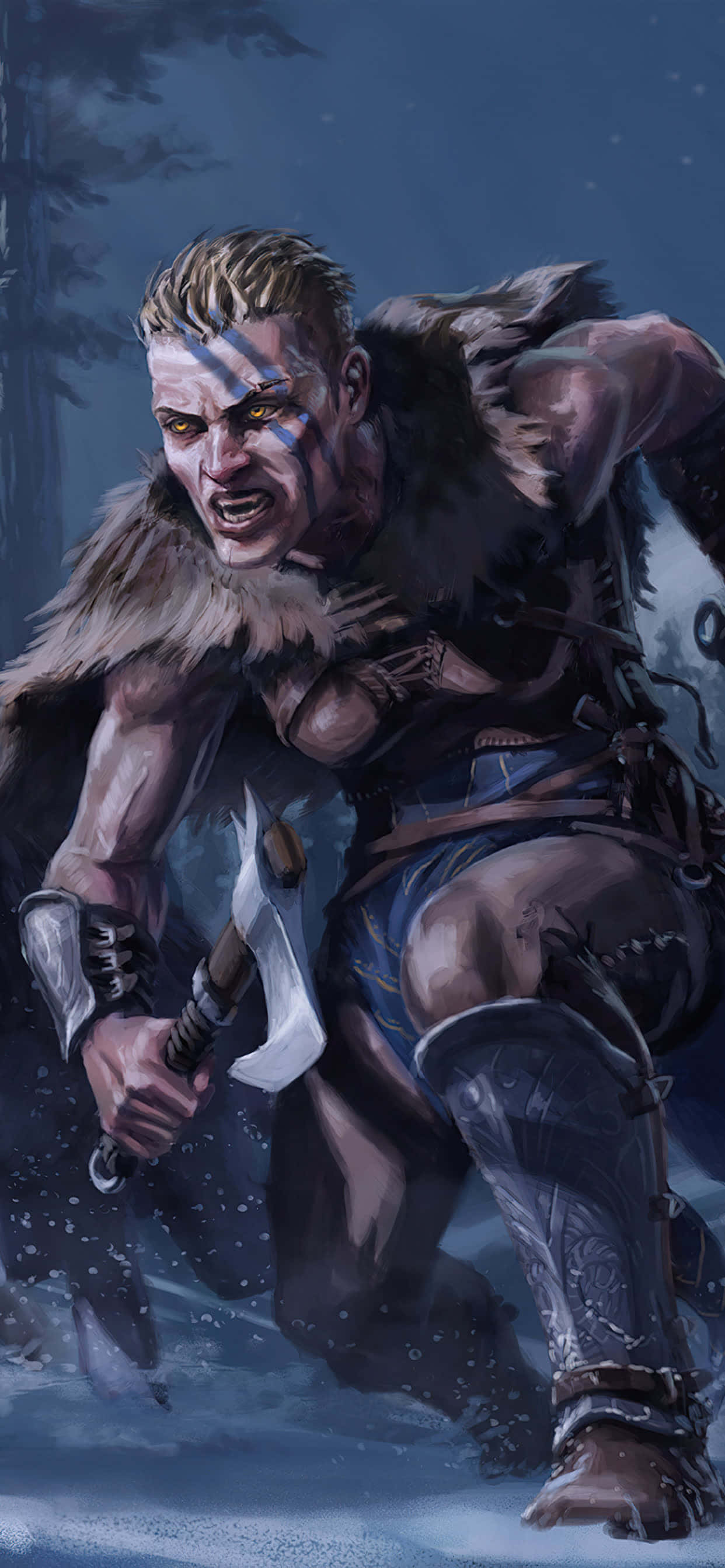 Fondo de Vikinga para iPhone Xs Max de Assassin's Creed Valhalla Fondos de pantalla