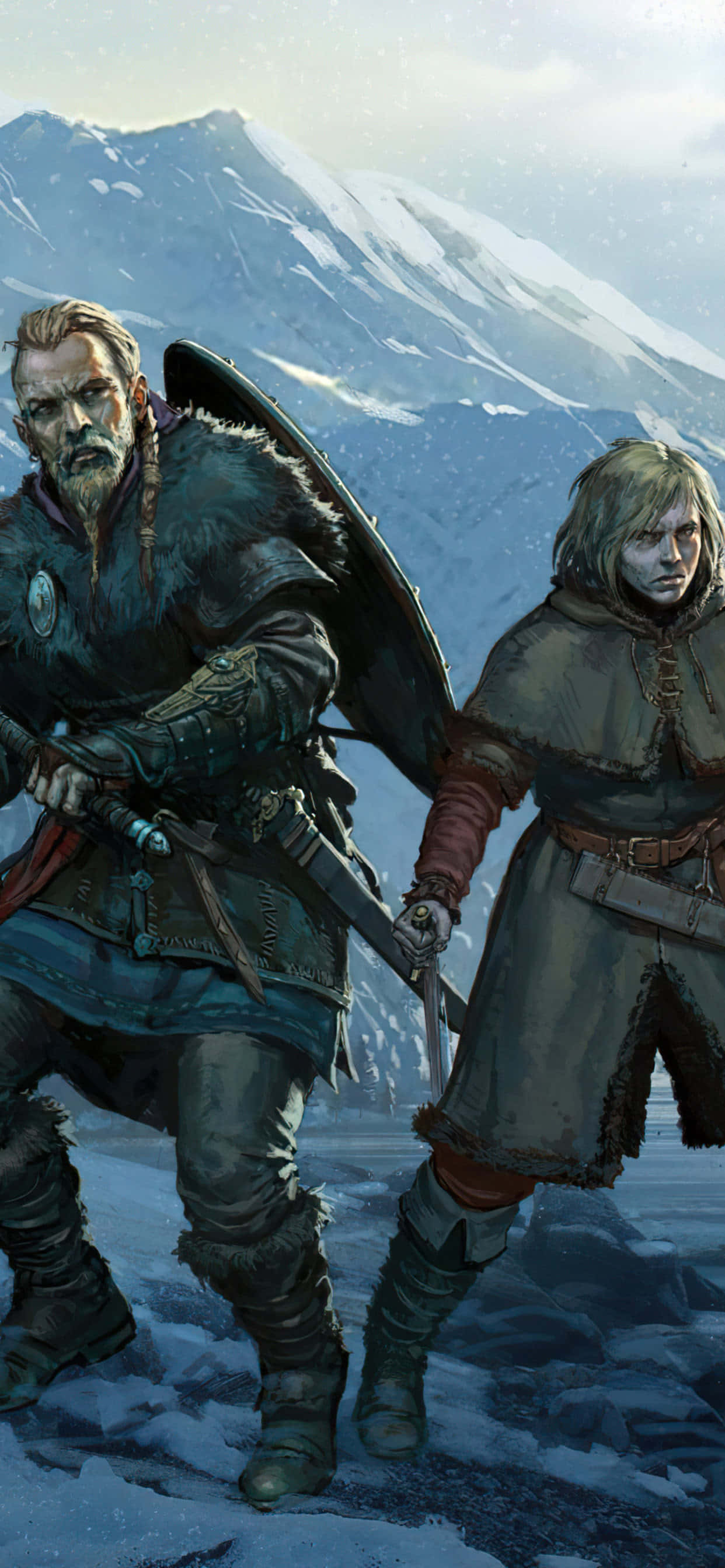 Fondo de Vinland Saga para iPhone Xs Max de Assassin's Creed Valhalla Fondos de pantalla
