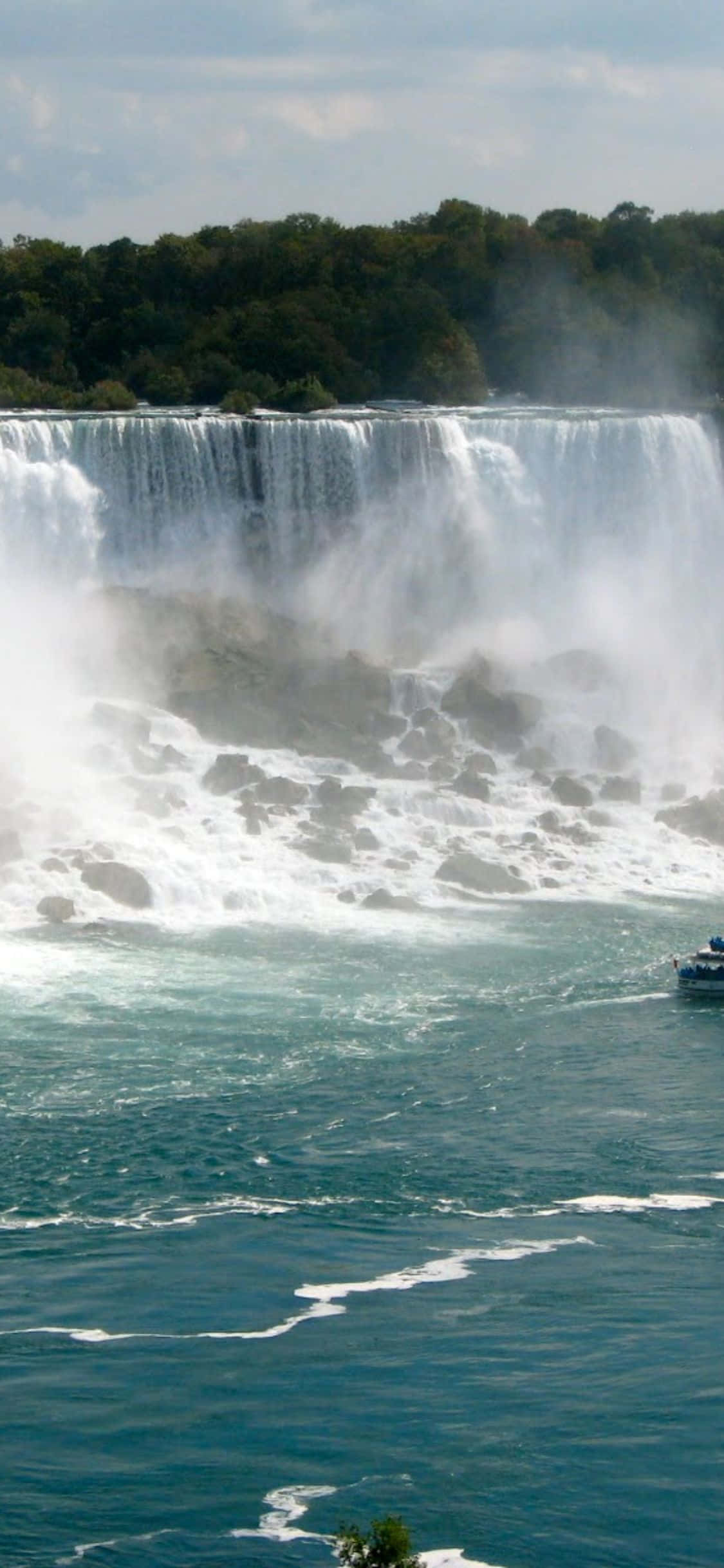 Fondo de vista de las Cataratas del Niágara para iPhone X Fondos de pantalla