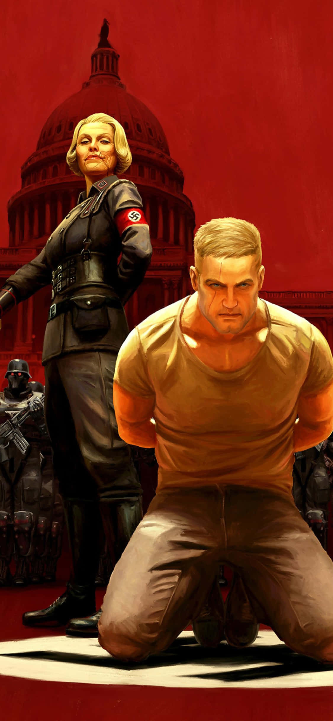 Fondo de Wolfenstein II: The New Colossus para iPhone Xs Fondos de pantalla