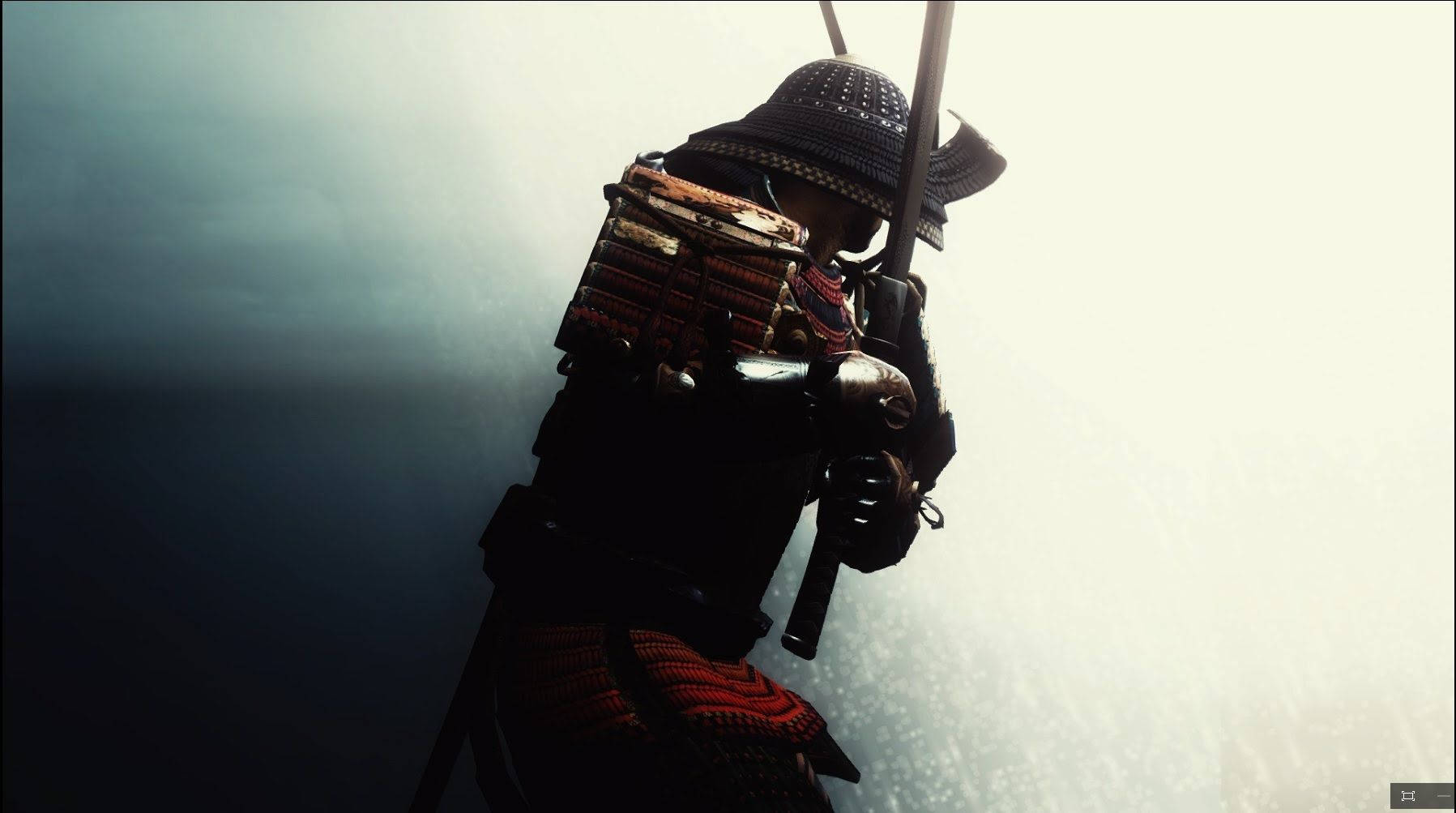 Fondo Degradado de Samurái Japonés Fondos de pantalla