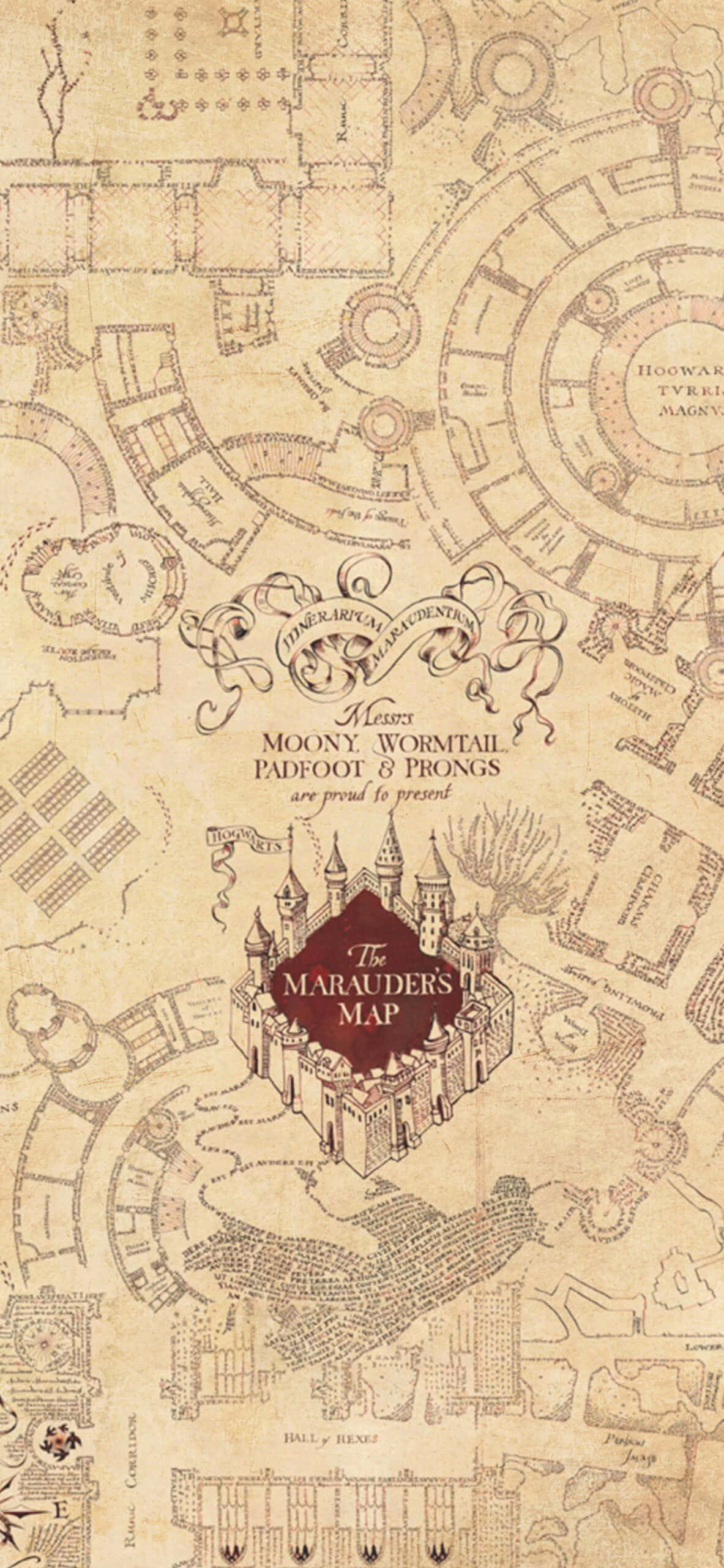 Fondo del Mapa del Merodeador de Harry Potter Fondos de pantalla