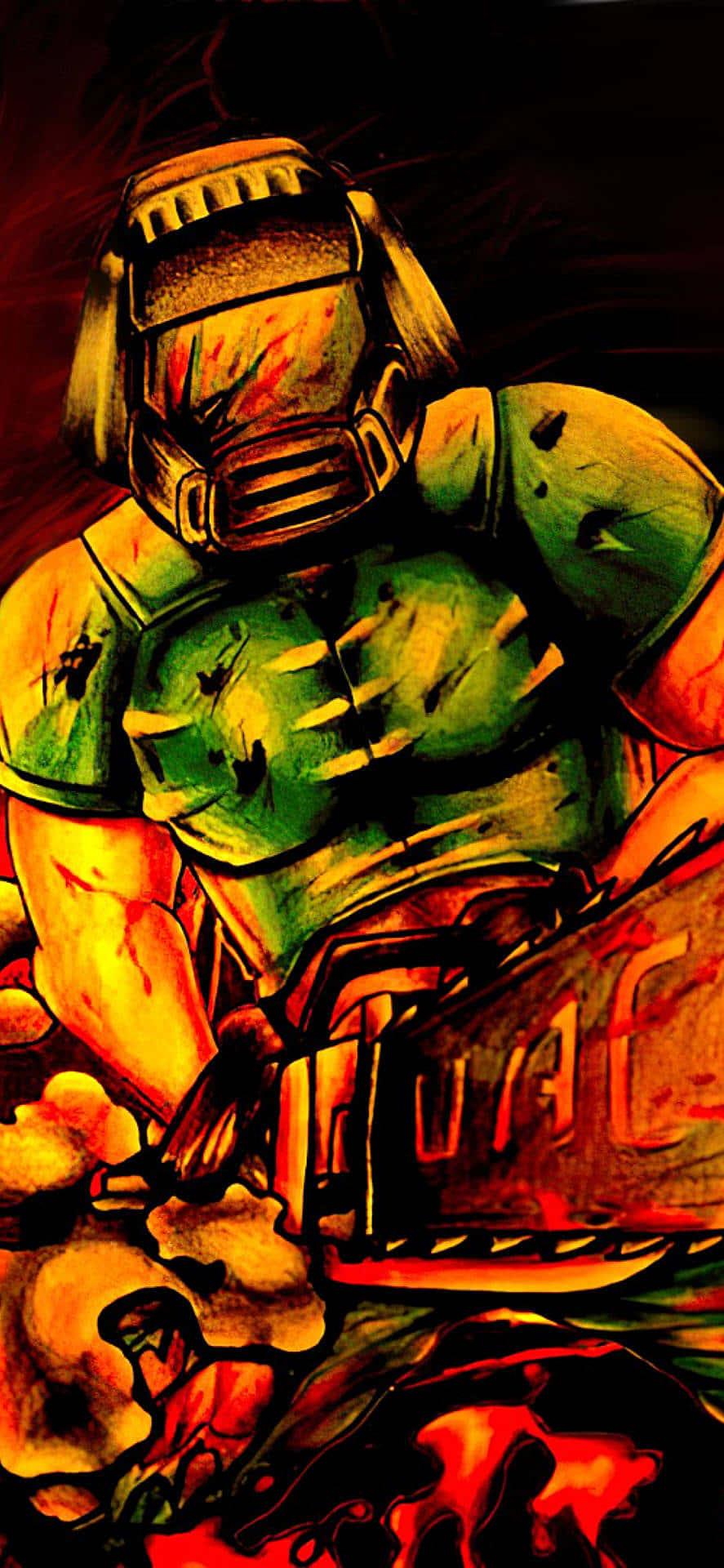Fondo del Personaje de Ficción Doom Guy para Pixel 3xl de Doom Eternal Shooter Fondos de pantalla