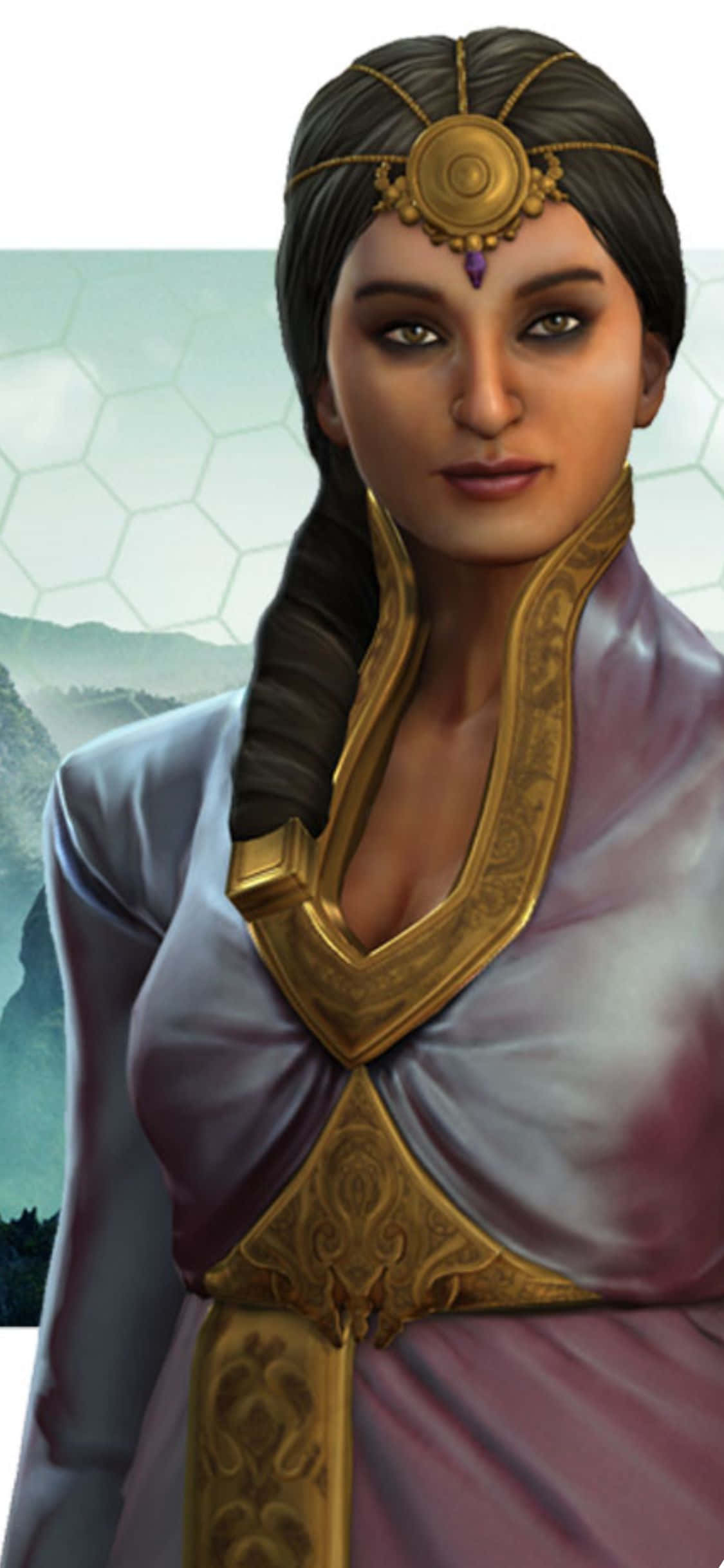 Fondo del retrato de Kavitha Thakur de Civilization Beyond Earth para iPhone XS Fondos de pantalla