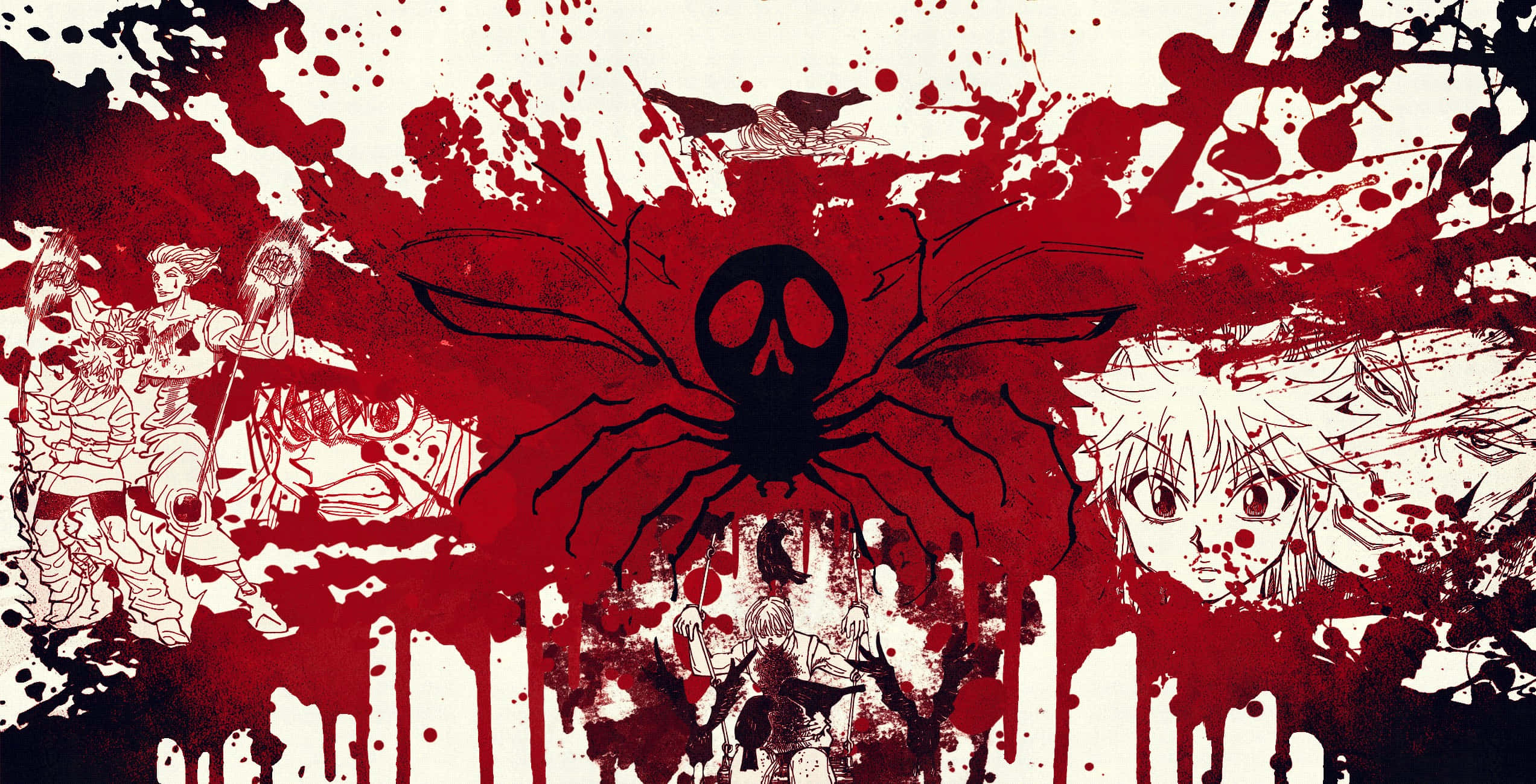 Fondo del Símbolo de la Calavera de Araña de Hunter X Hunter Fondos de pantalla