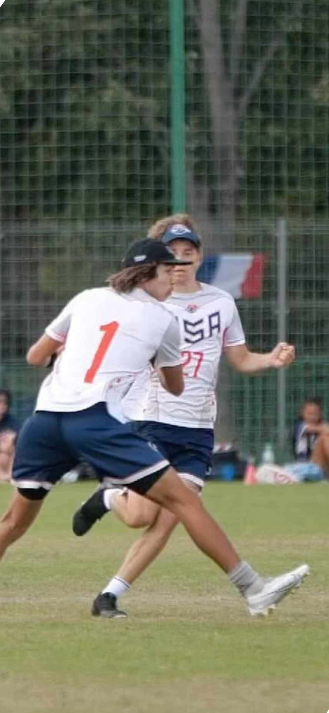 Fondo deportivo de ultimate frisbee para iPhone X Fondos de pantalla