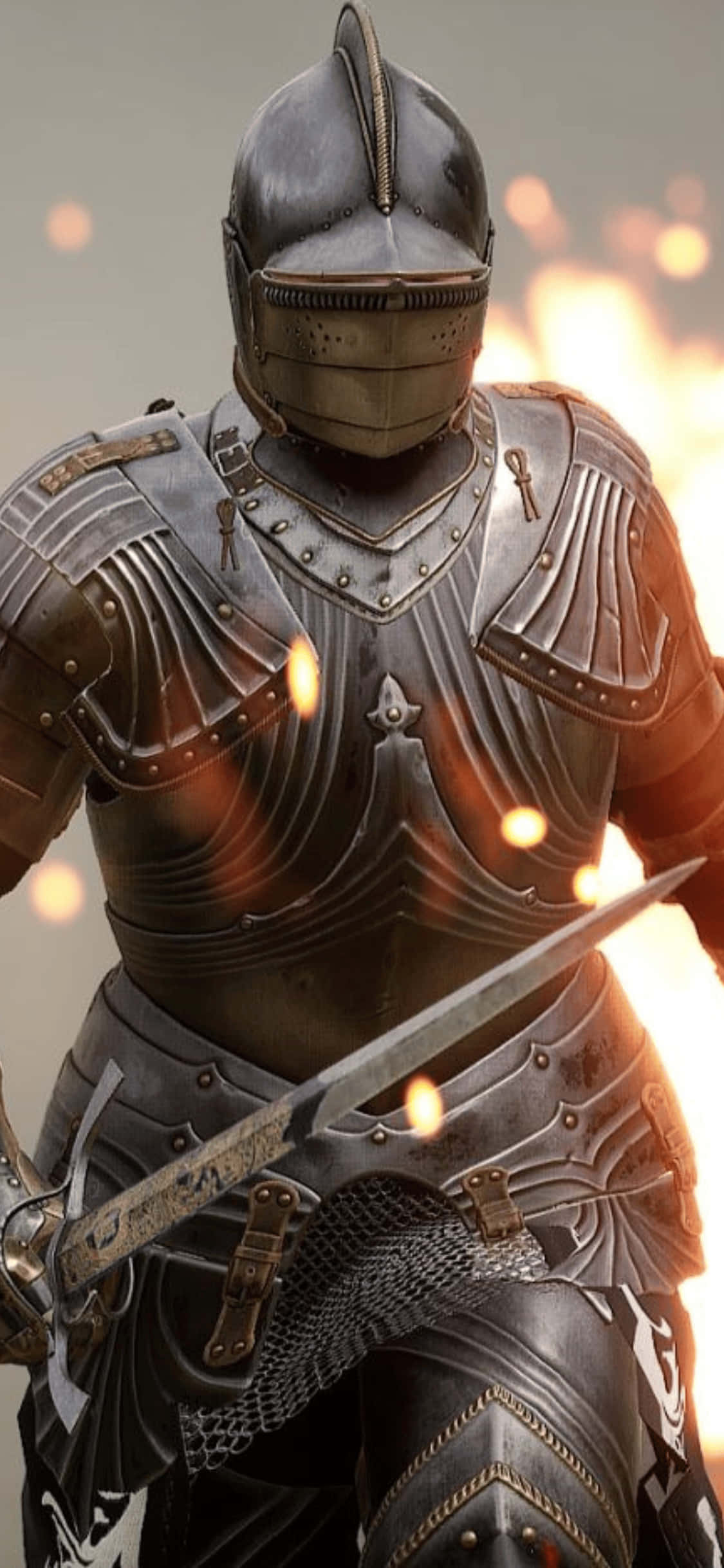 Fondo de Efecto de Fuego para iPhone Xs Mordhau Fondos de pantalla