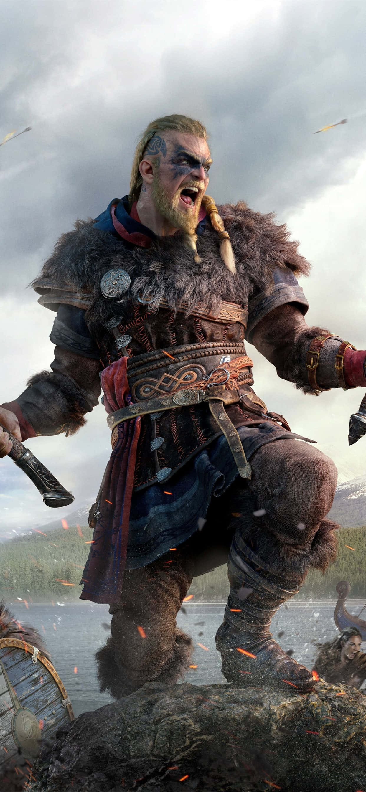 Fondo Eivor Grito de Batalla iPhone Xs Max Assassin's Creed Valhalla Fondos de pantalla