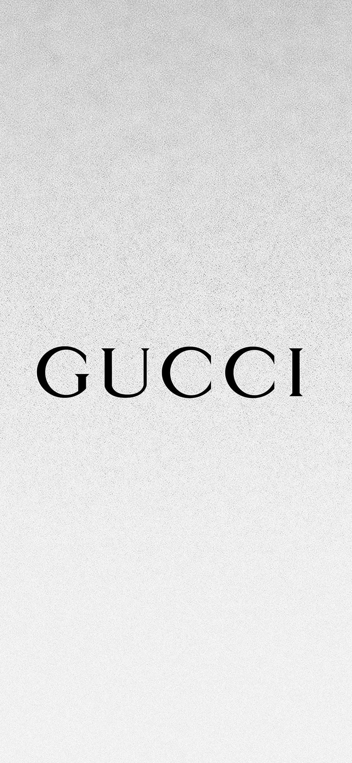 Fondo Elegante Plateado Blanco con Texto Gucci Fondos de pantalla