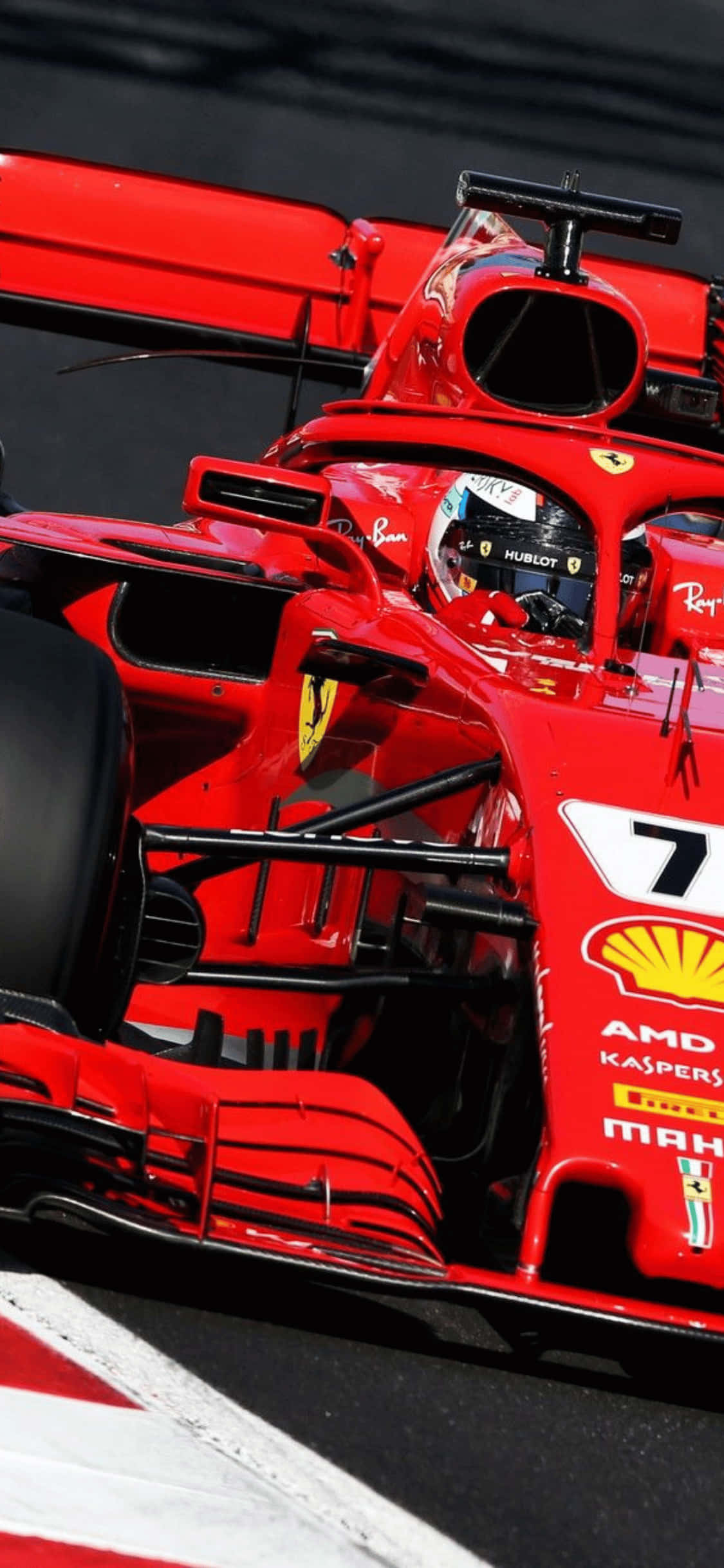Fondo en Ángulo Medio para iPhone XS F1 2018 Fondos de pantalla