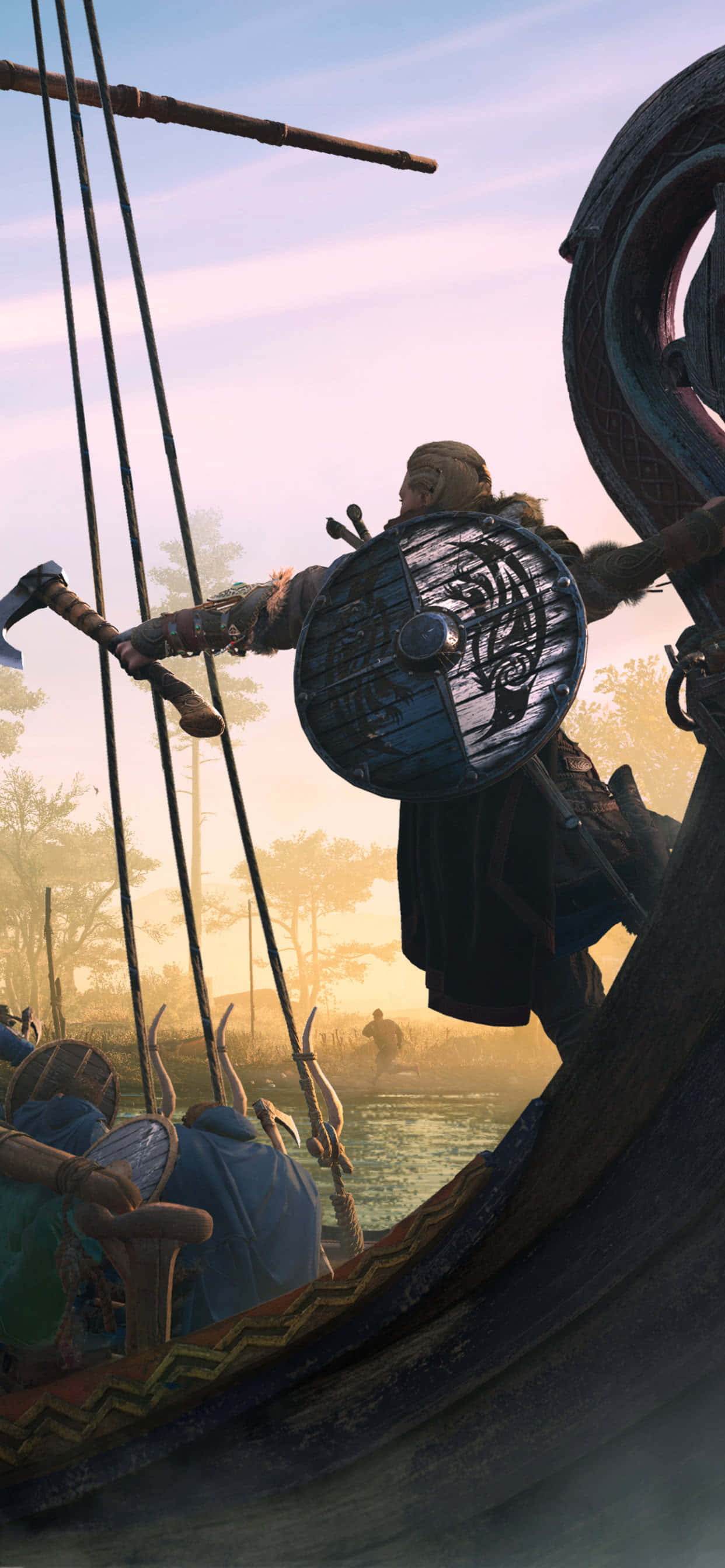 Fondo Épico de Assassin's Creed Valhalla para iPhone XS Max Fondos de pantalla