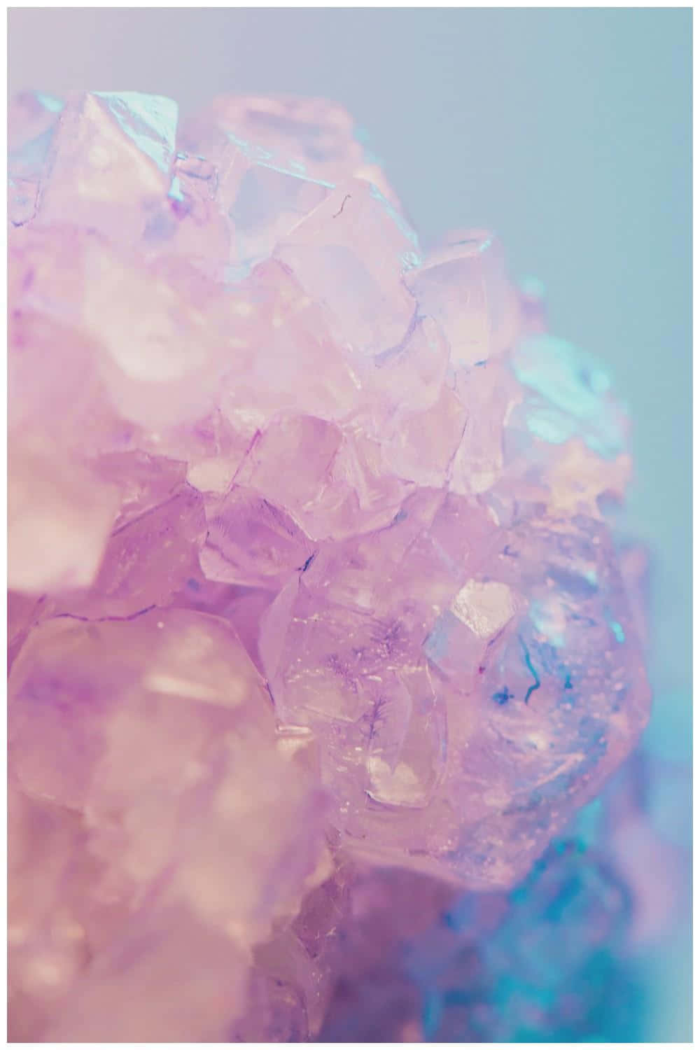 Fondo estético de gema cristal lavanda púrpura pastel Fondos de pantalla