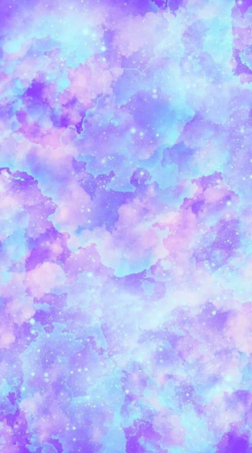 Fondo Estético de Lavanda Pastel Púrpura con Nubes Abstractas Fondos de pantalla