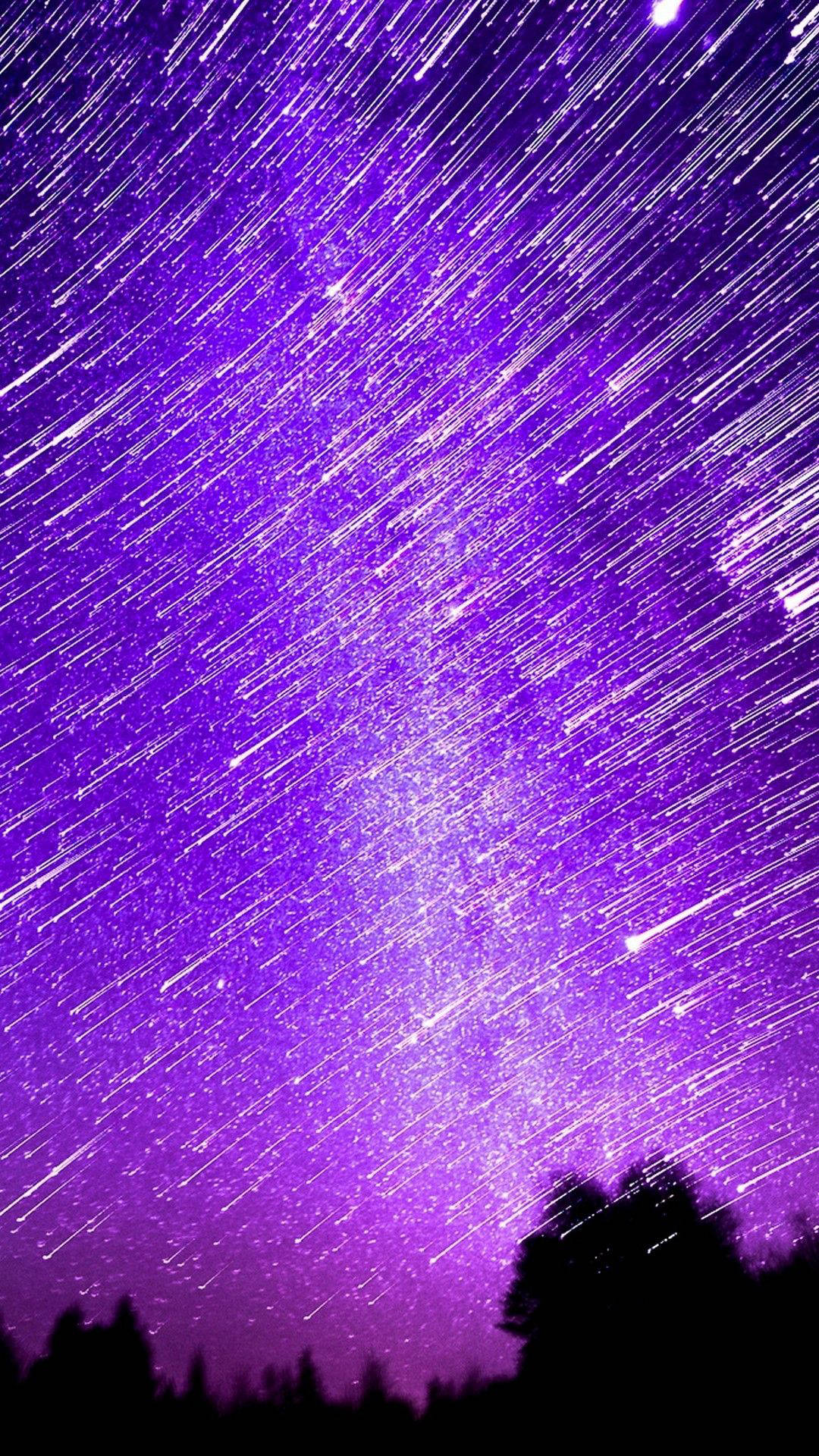 Fondo Estético de Lluvia de Meteoros Leónidas para iPhone Fondos de pantalla