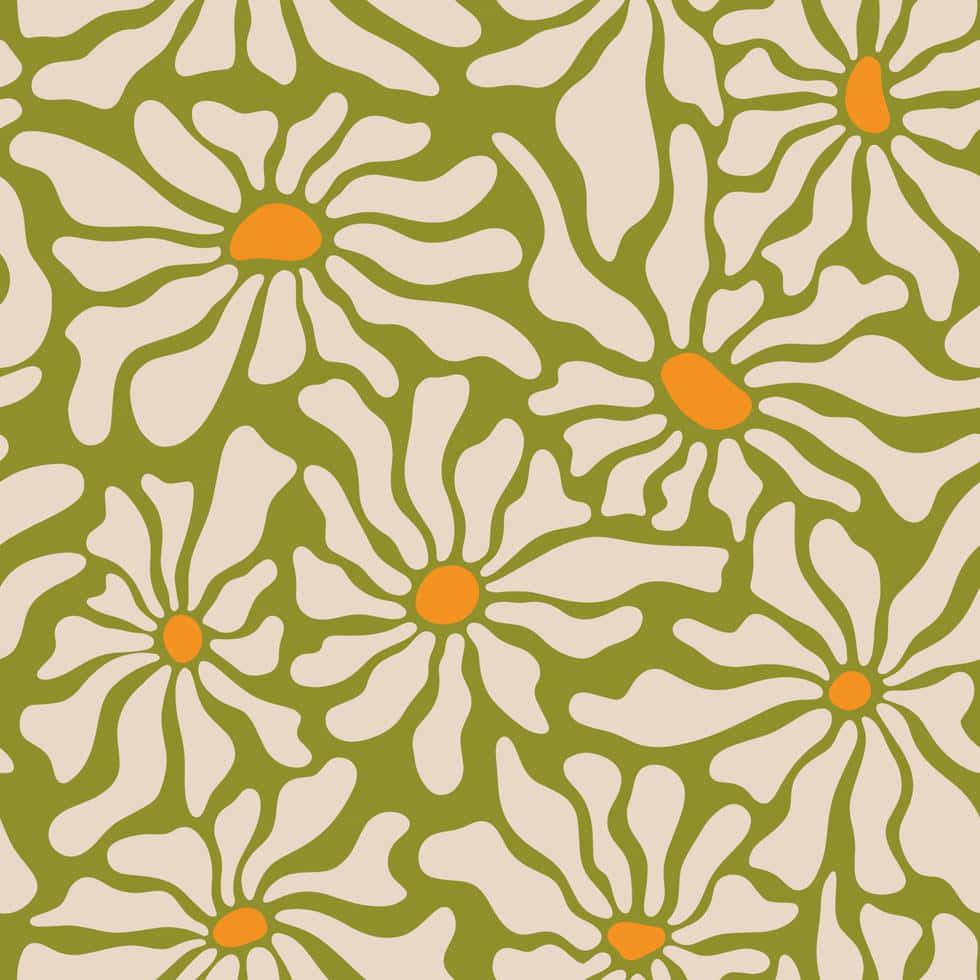 Fondo Estético de Margaritas Retro Años 70 Fondos de pantalla