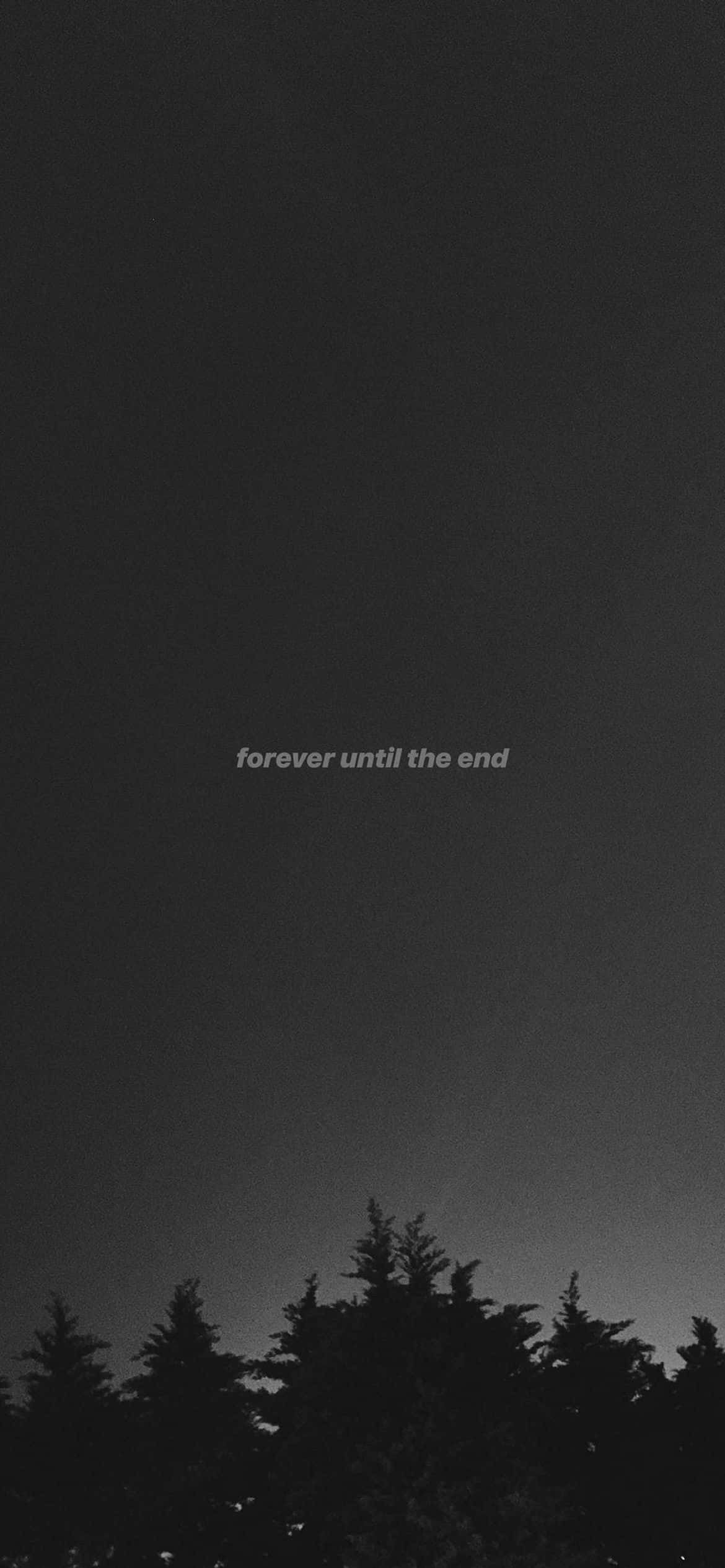 Fondo estético negro con frase triste Fondos de pantalla