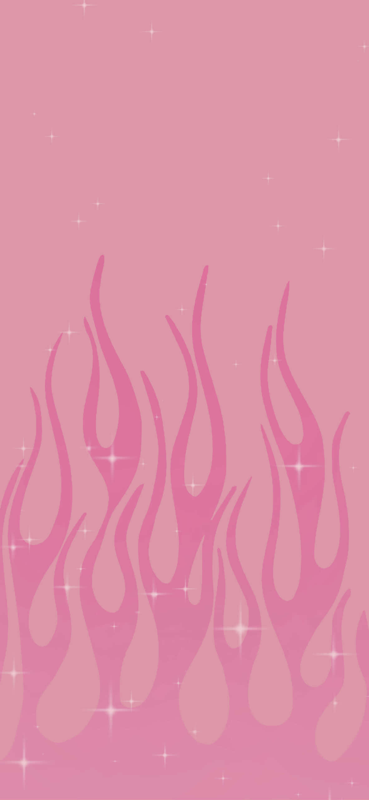 Fondo estético rosa con llamas brillantes Fondos de pantalla