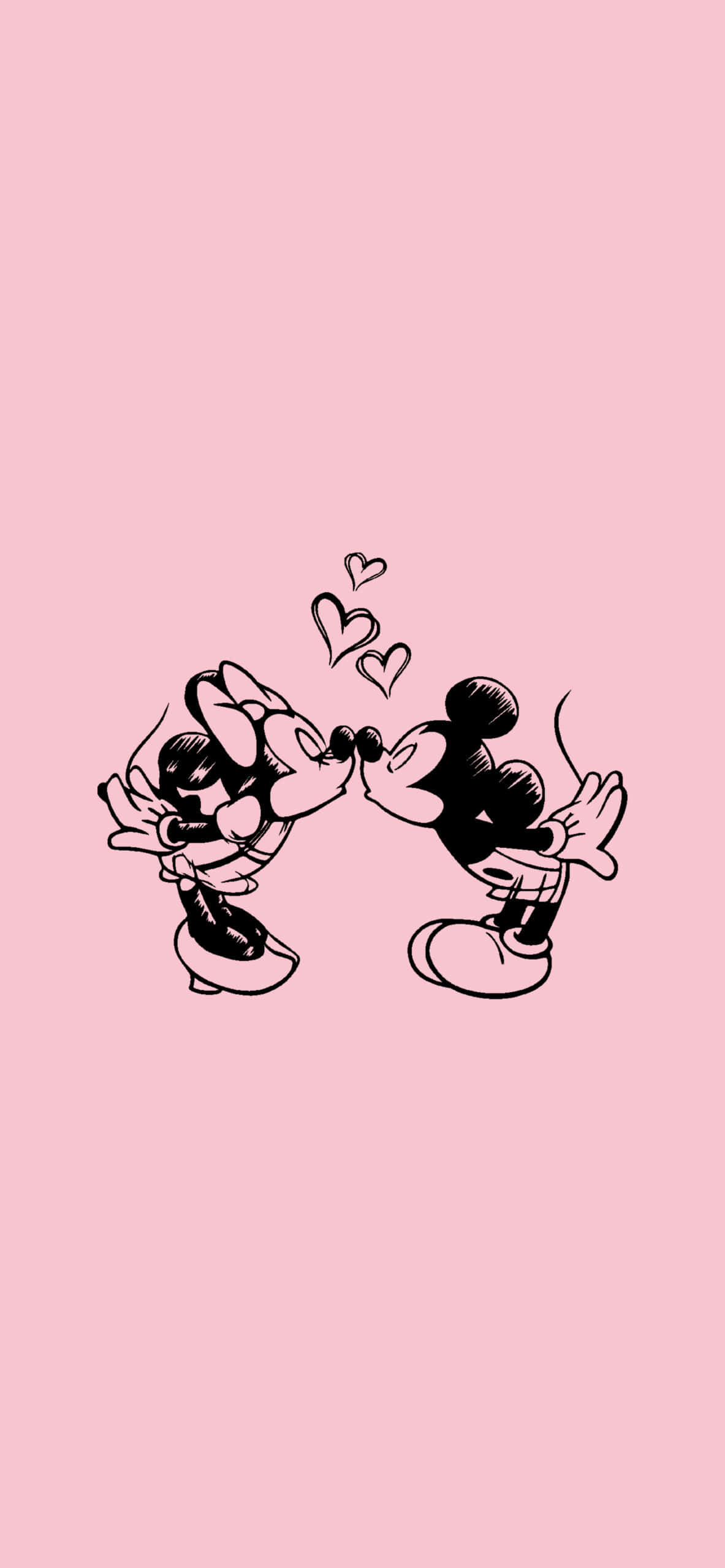 Fondo Estético Rosa de Minnie y Mickey Fondos de pantalla