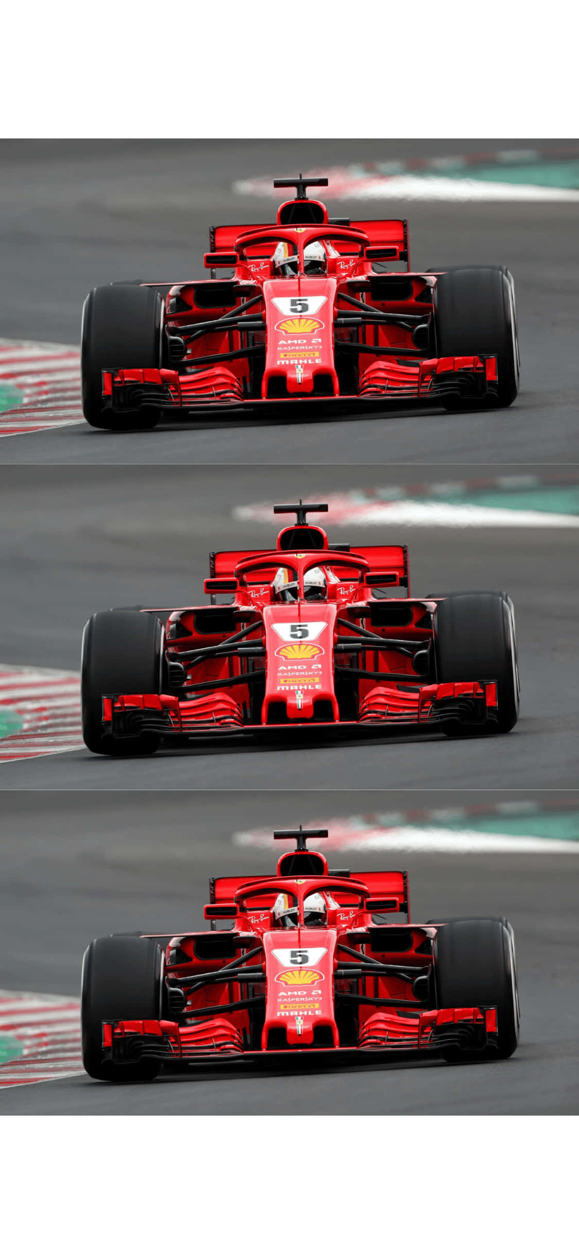 Fondo Ferrari en Capas para iPhone XS F1 2018 Fondos de pantalla