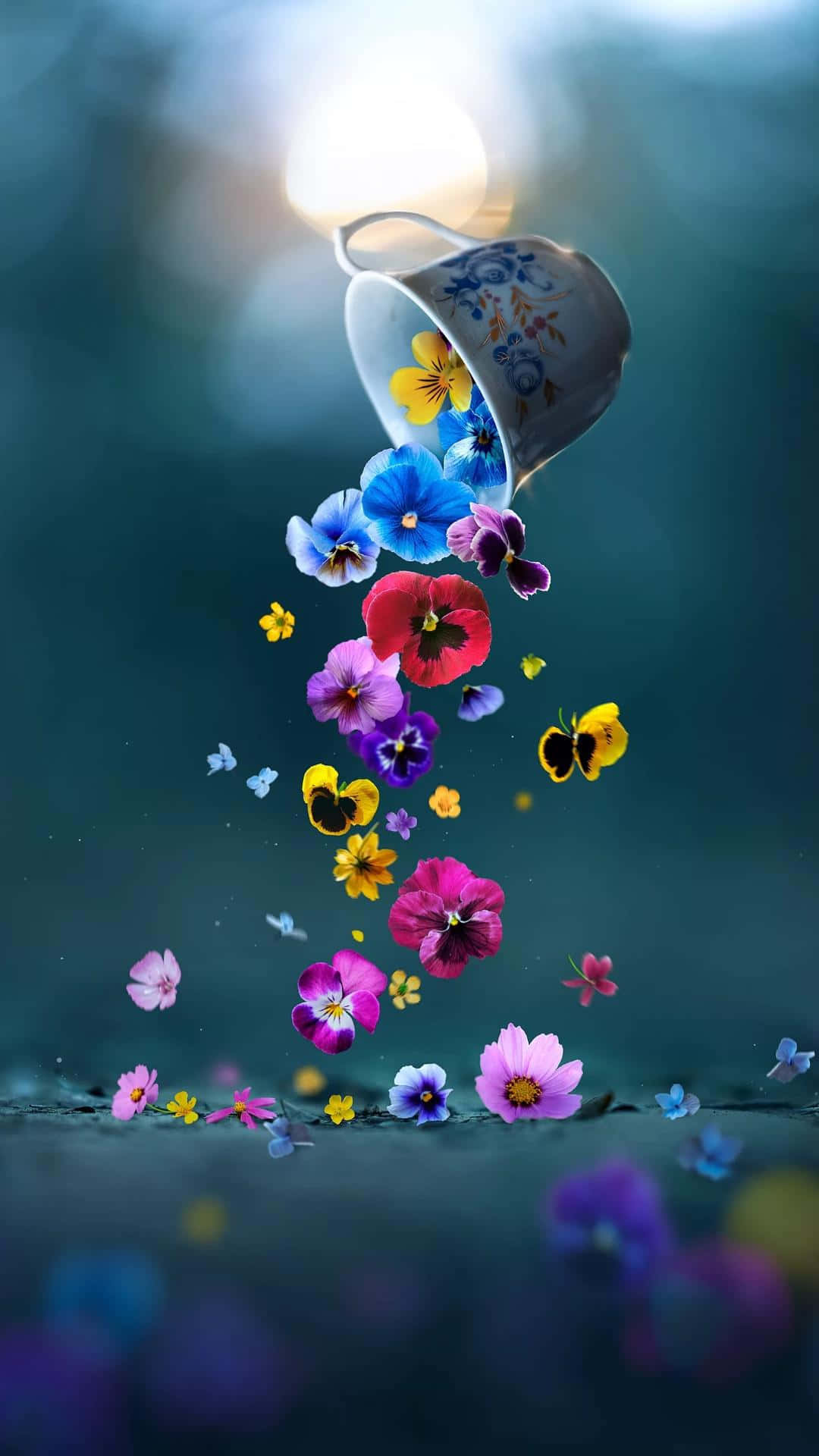 Fondo Floral de Ensueño para Teléfono Fondos de pantalla