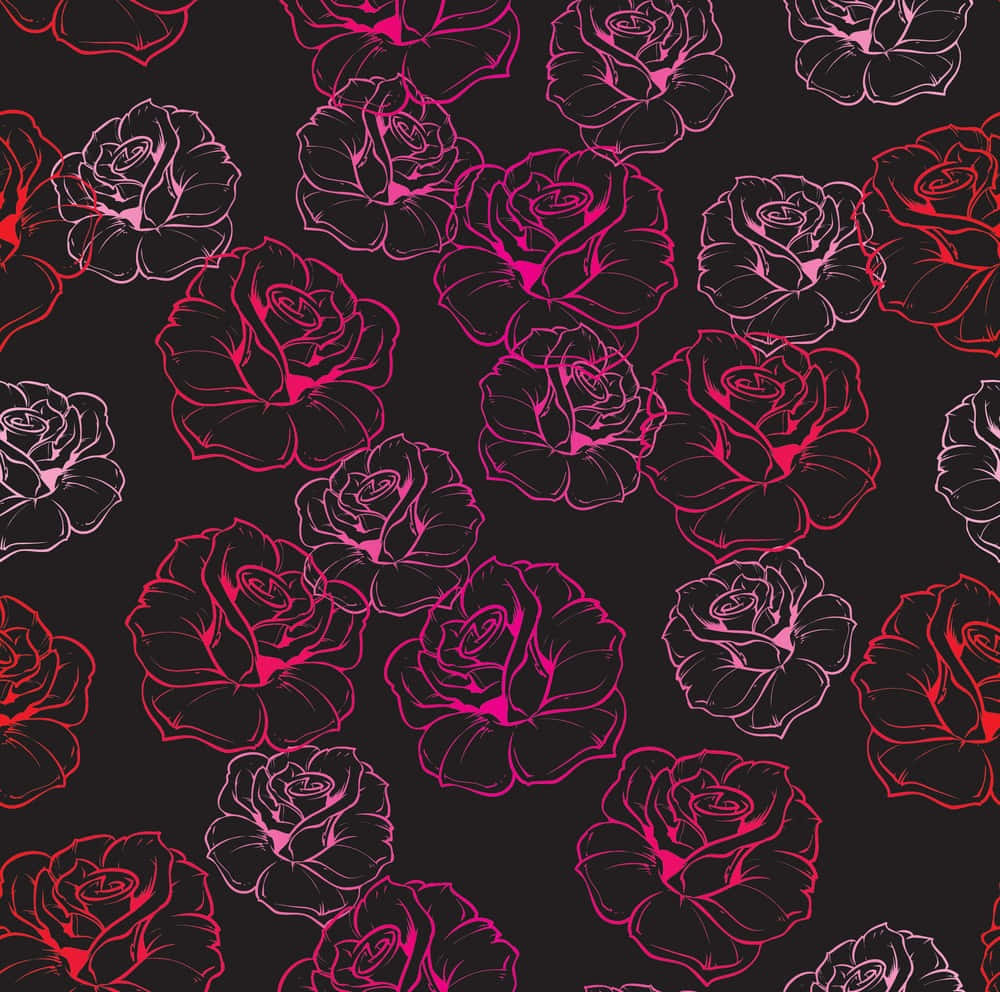 Fondo Floral Oscuro para Pantallas Fondos de pantalla