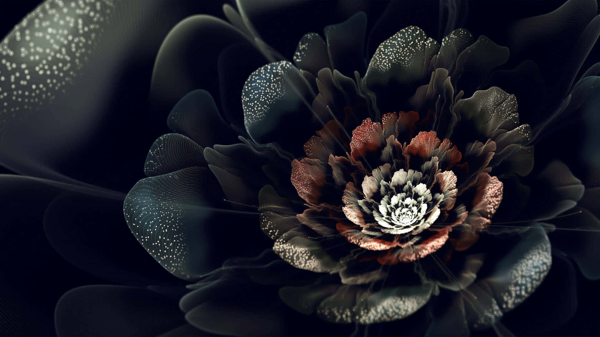 Fondo floral oscuro encantador Fondos de pantalla