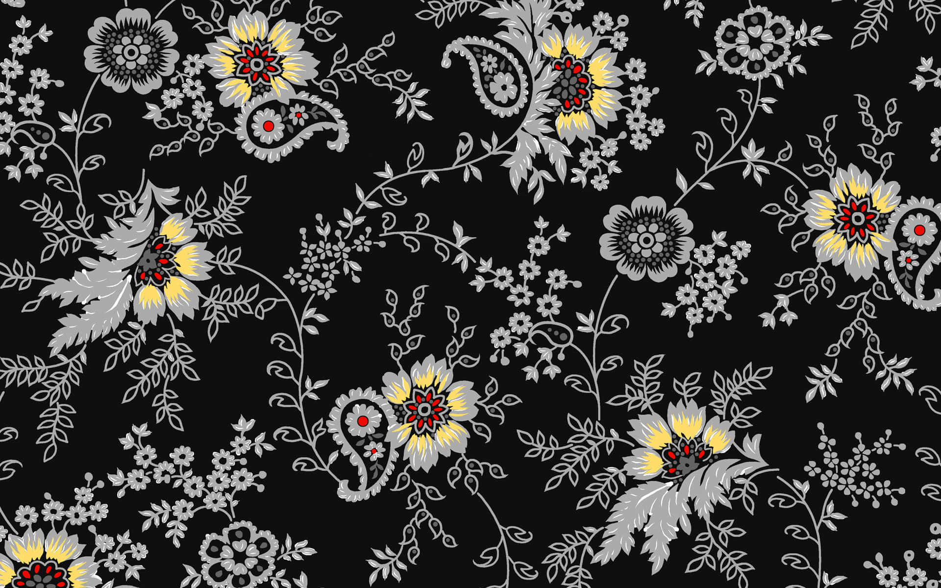 Fondo Floral Oscuro Cautivador Fondos de pantalla
