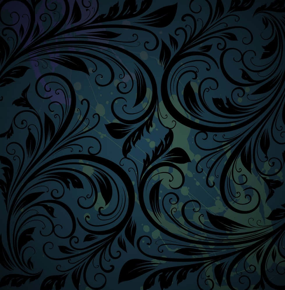 Fondo Floral Oscuro Cautivador Fondos de pantalla