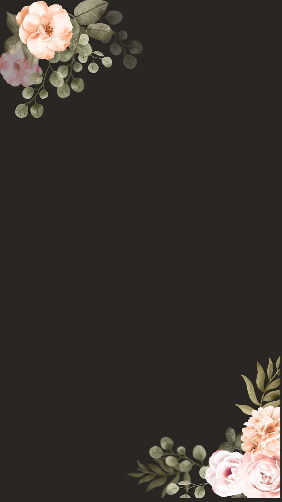 Fondo Floral Oscuro Cautivador Fondos de pantalla