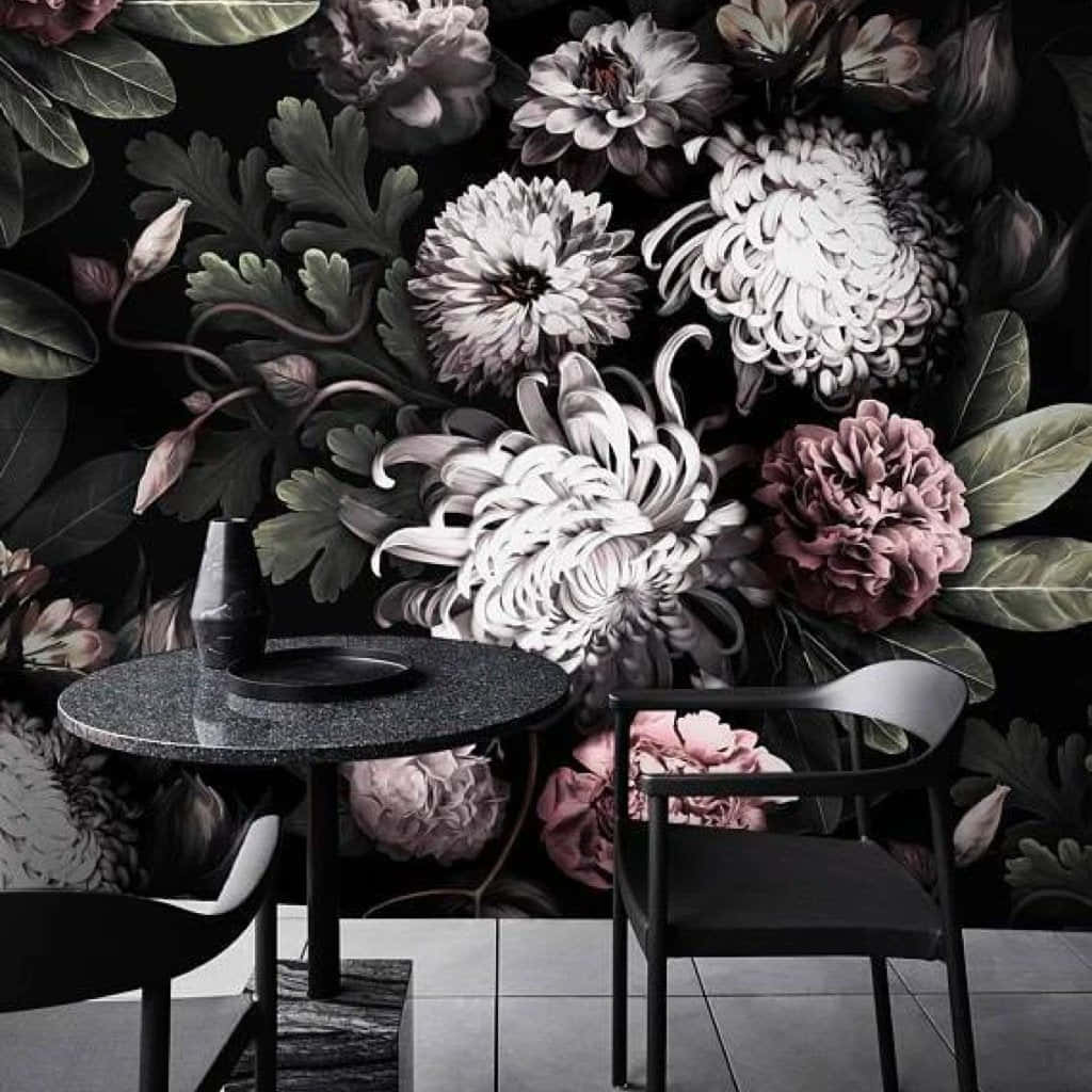 Fondo Floral Oscuro para Fondo de Pantalla Fondos de pantalla