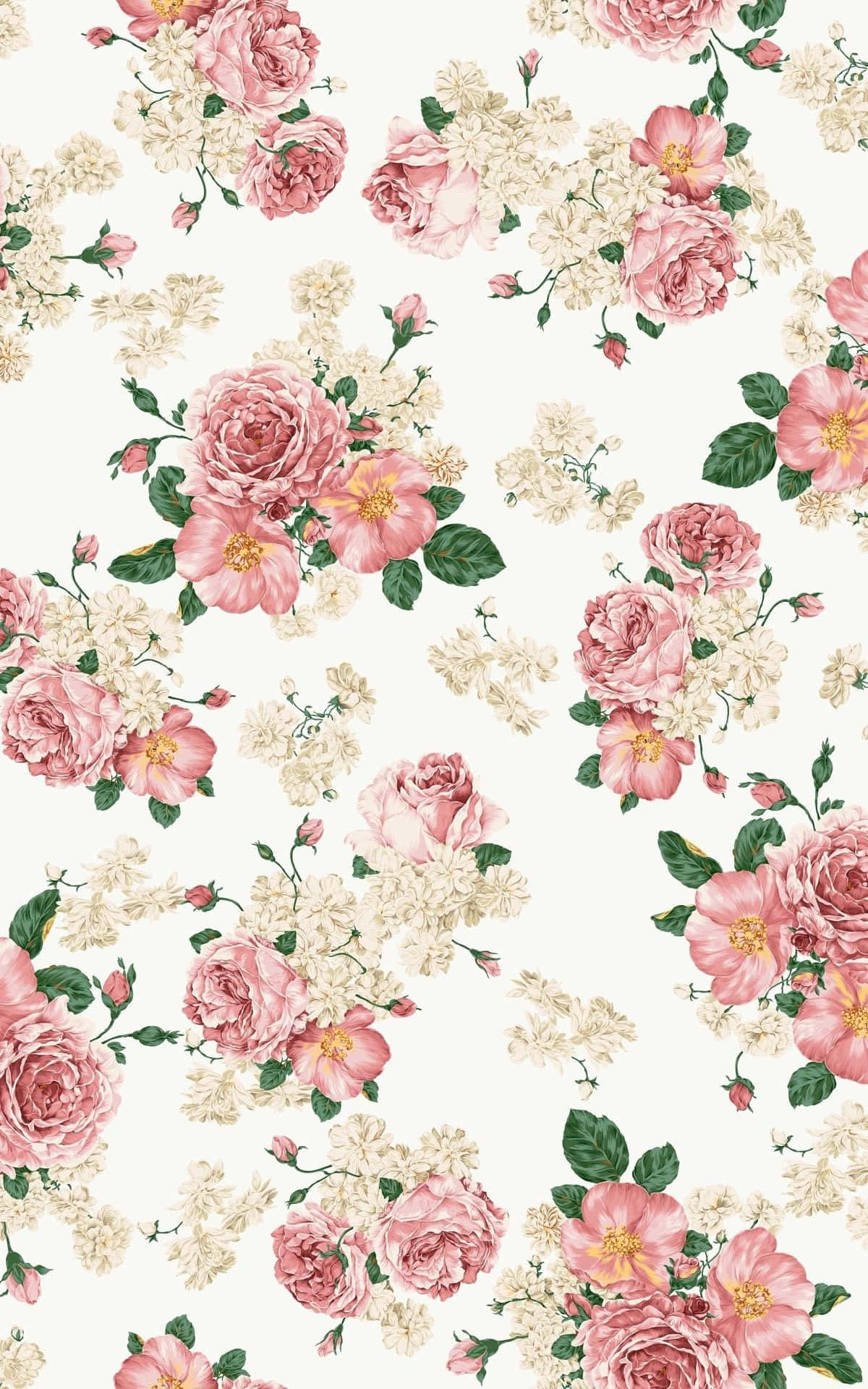 Fondo Floral Rosa Encantador Fondos de pantalla