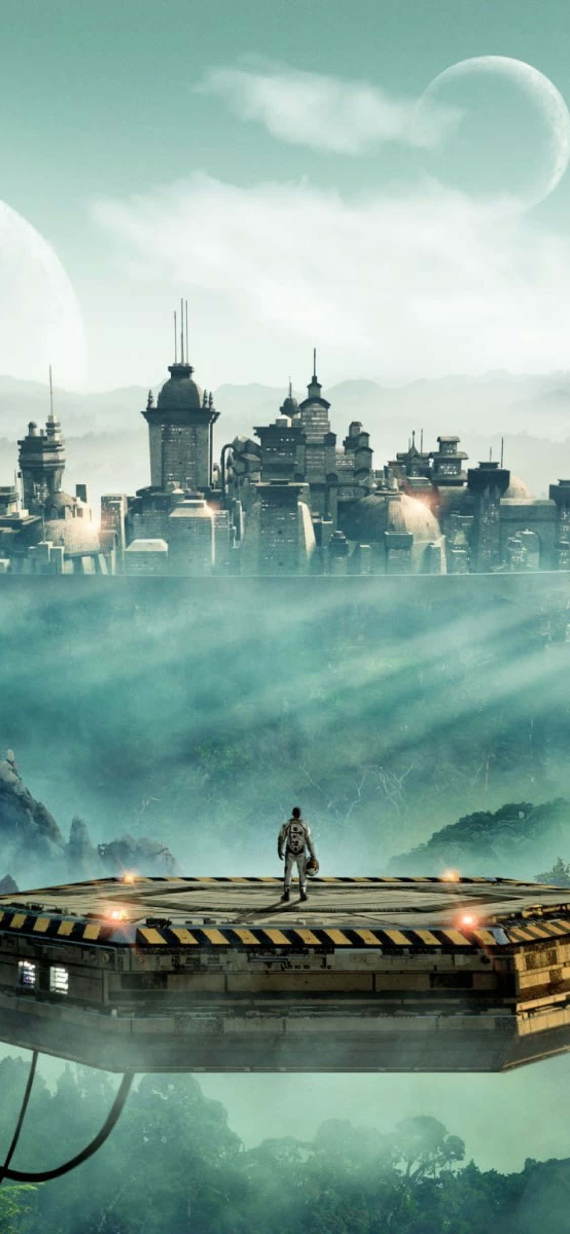 Fondo Flotante de Civilization Beyond Earth para iPhone X Fondos de pantalla