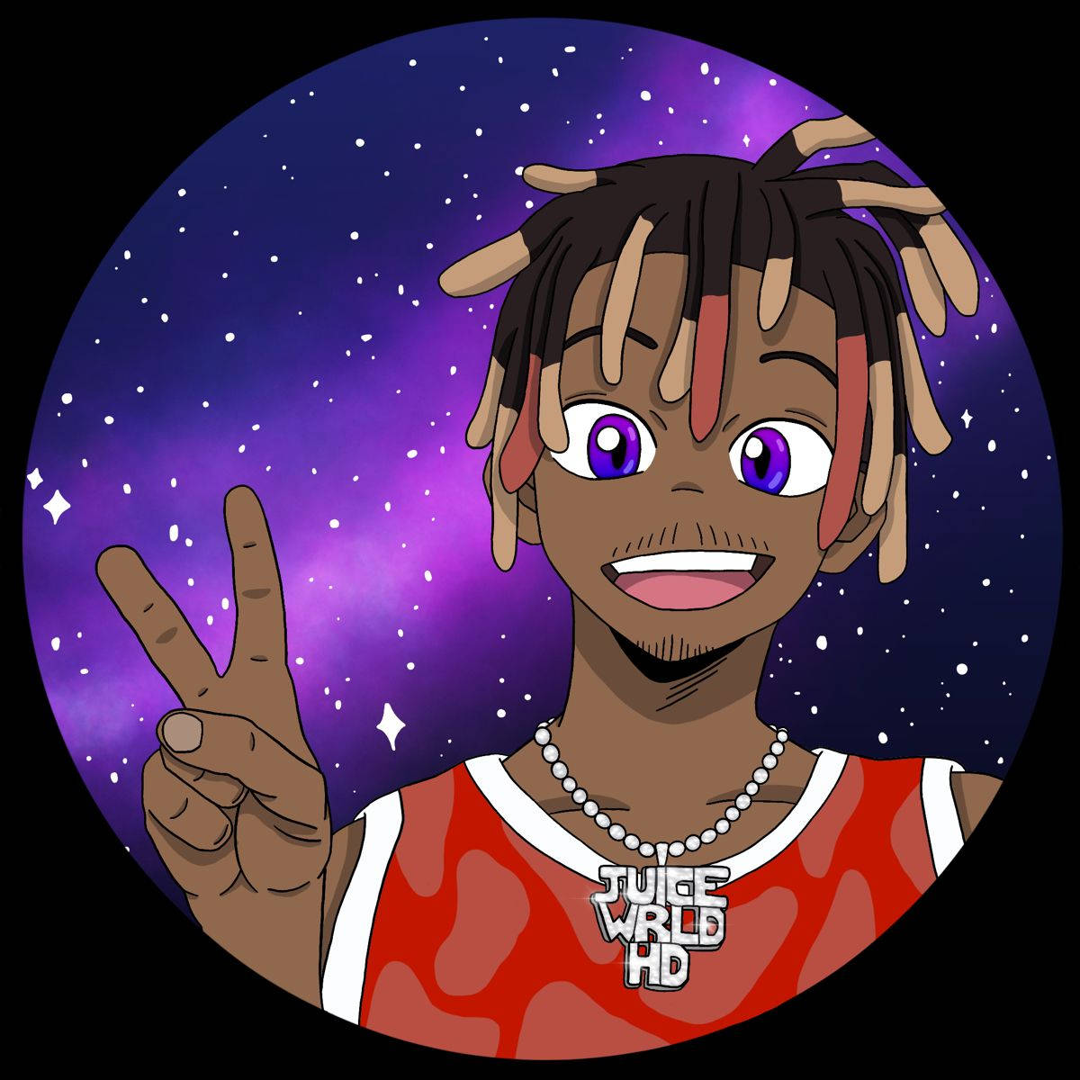 Fondo Galaxy Anime de Juice Wrld Fondos de pantalla