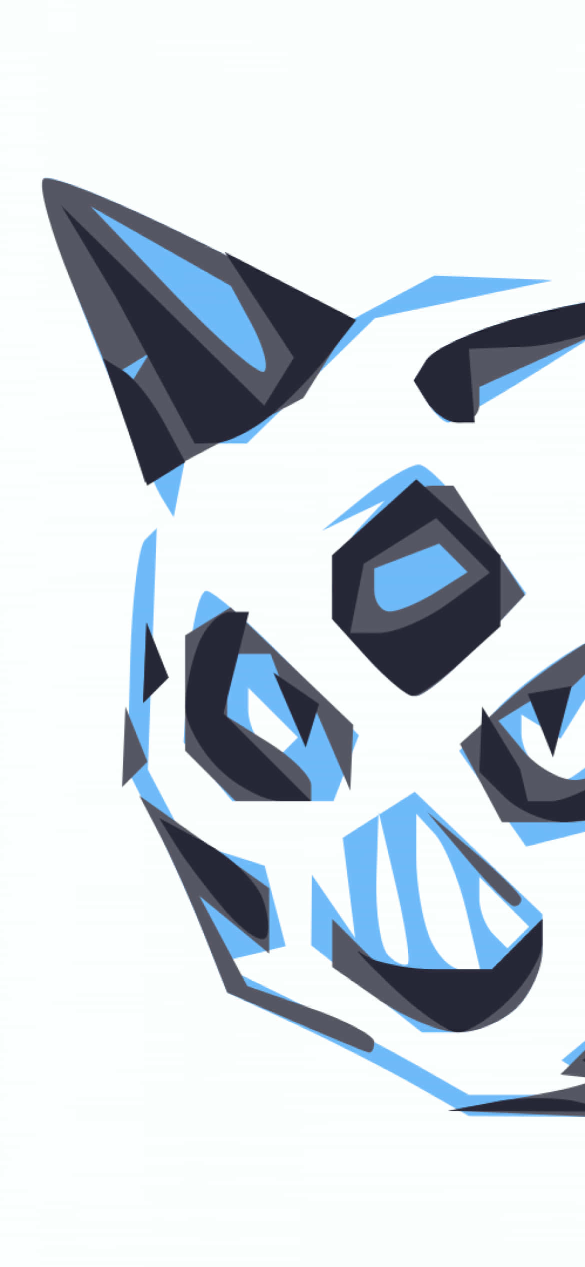 Fondo genial de Glalie blanco, azul y negro Fondos de pantalla