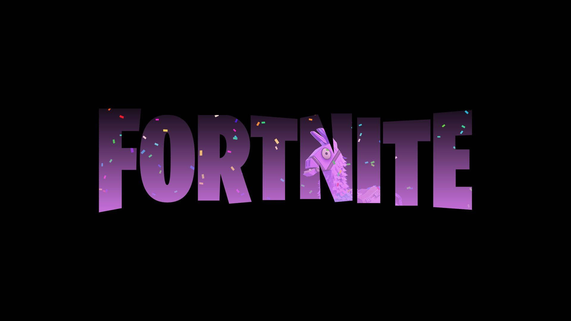 Fondo genial del logo de Fortnite Fondos de pantalla