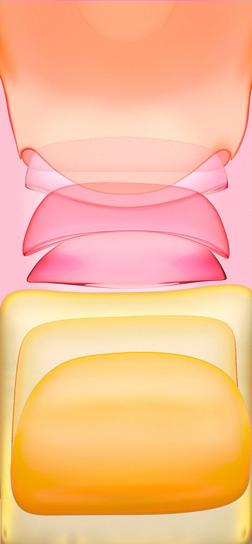 Fondo genial para iPhone 11 con manchas naranjas, rosas y amarillas Fondos de pantalla