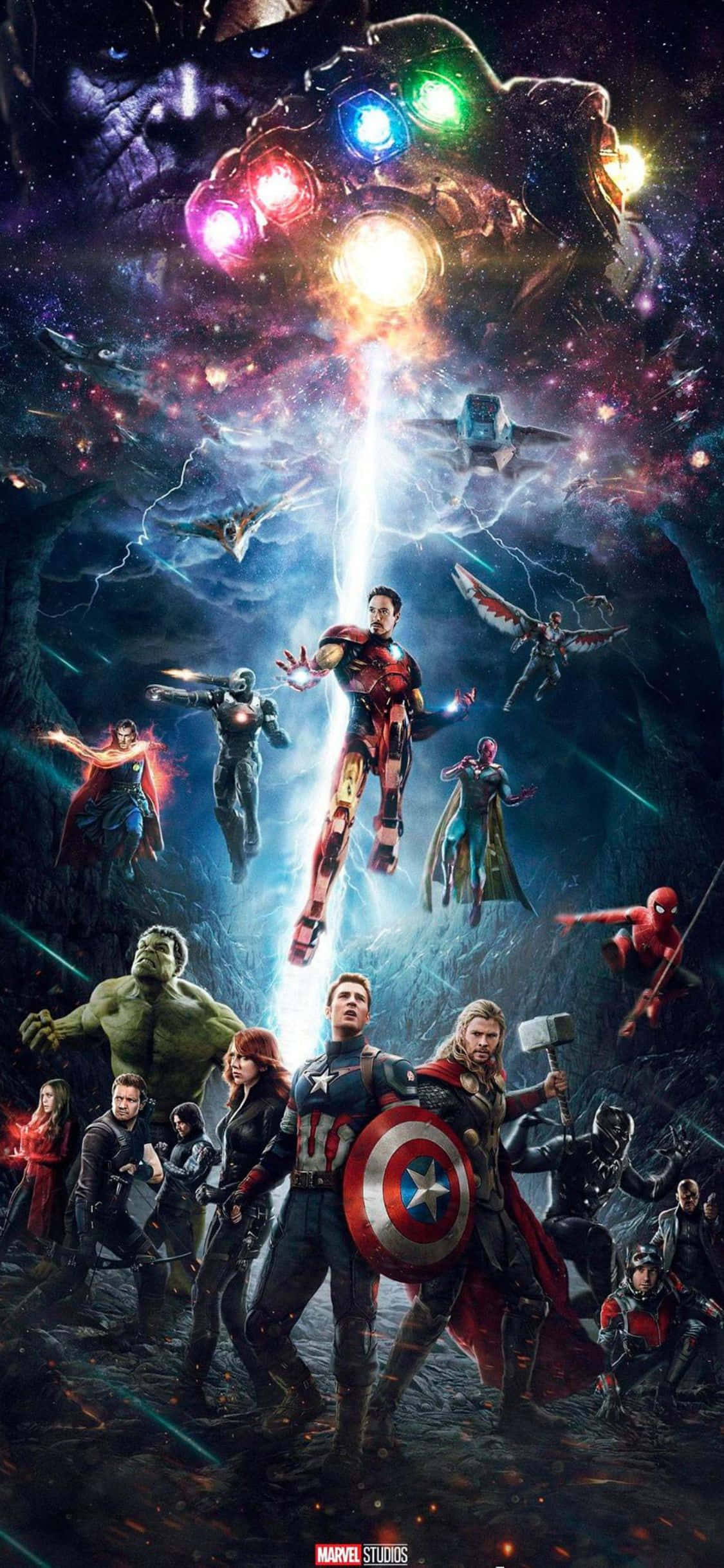 Fondo Gráfico Cool de los Vengadores para iPhone XS Marvel Fondos de pantalla