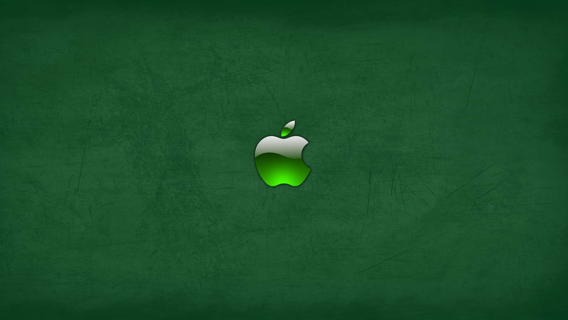 Fondo HD de Apple con Logotipo Verde Oscuro Fondos de pantalla