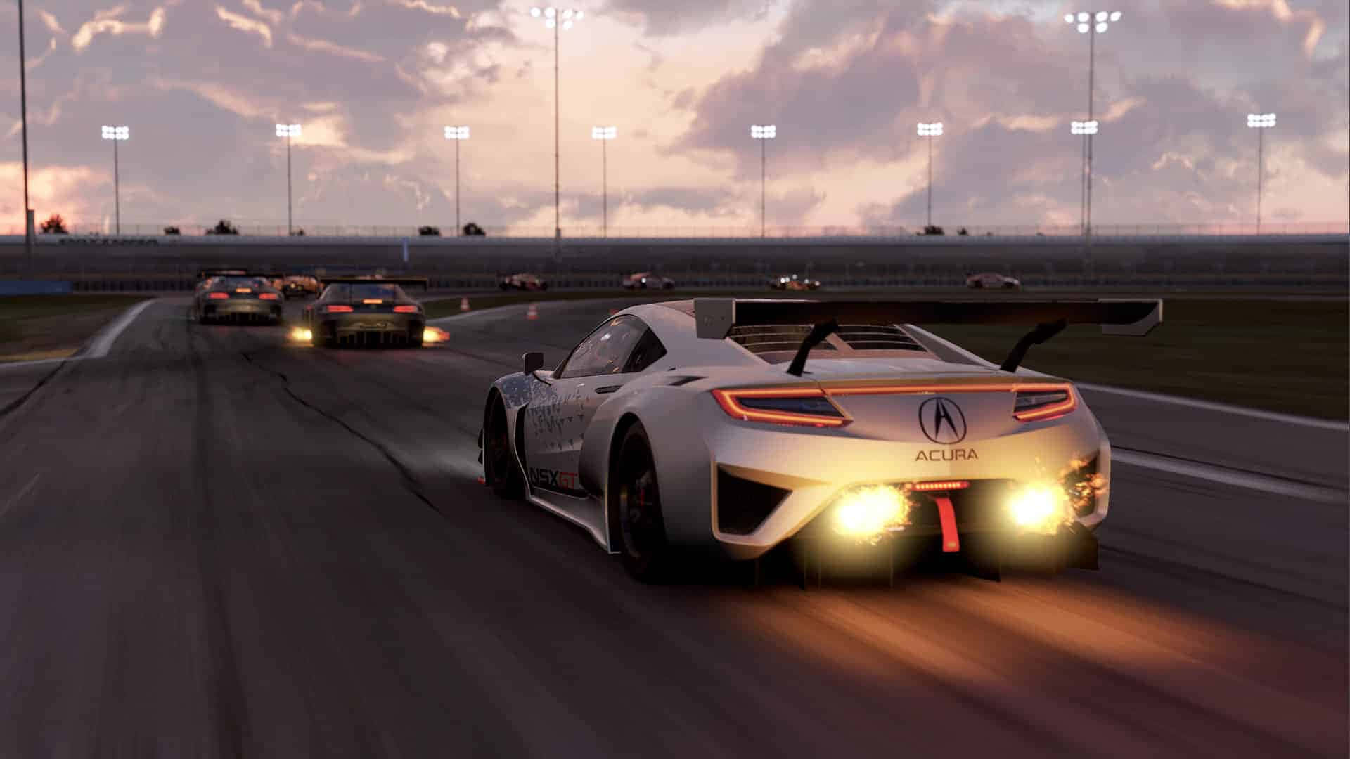 Fondo HD de Project Cars: Auto deportivo blanco en carretera Fondos de pantalla