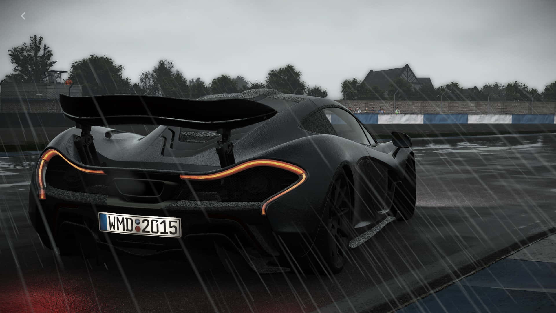 Fondo HD de Project Cars Lluvia McLaren P1 Fondos de pantalla