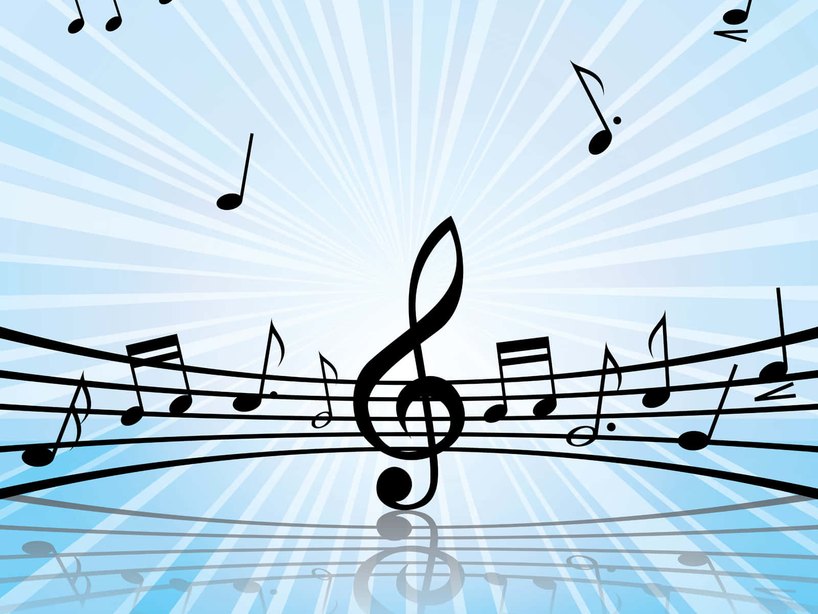 Fondo HD de Símbolos Musicales para PowerPoint Fondos de pantalla