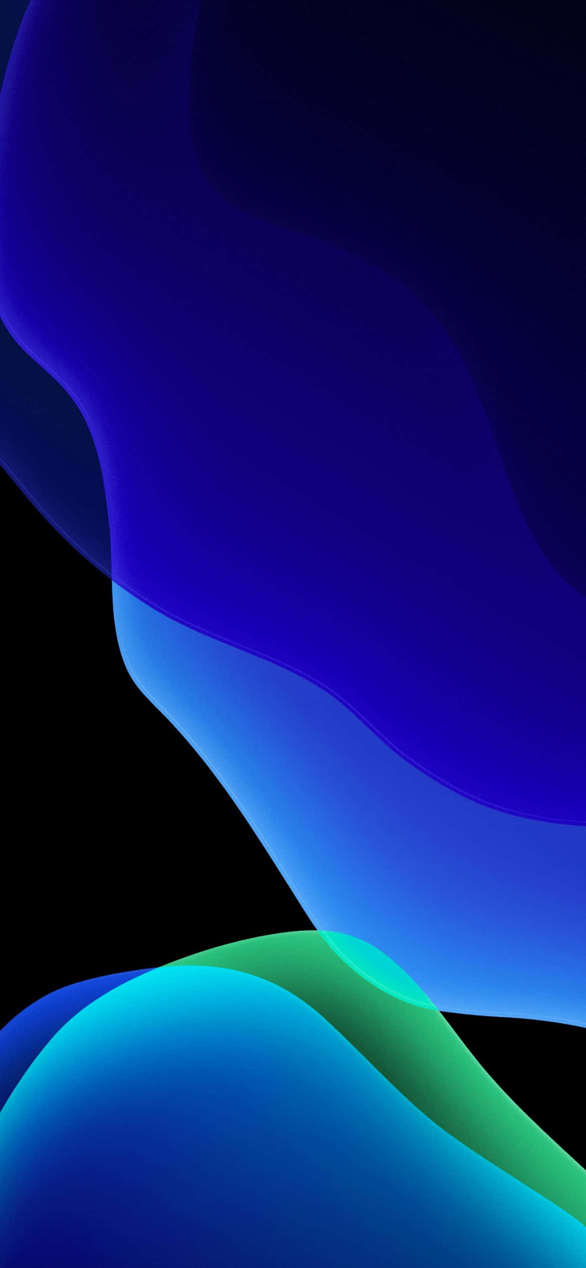 Fondo iOS 13 Azul y Verde Fondos de pantalla