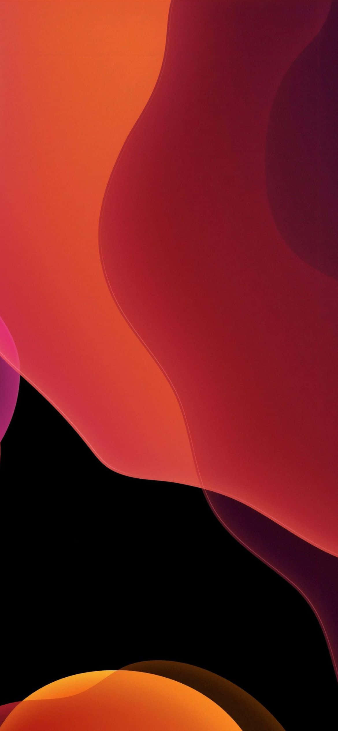 Fondo iOS 13 naranja y negro Fondos de pantalla