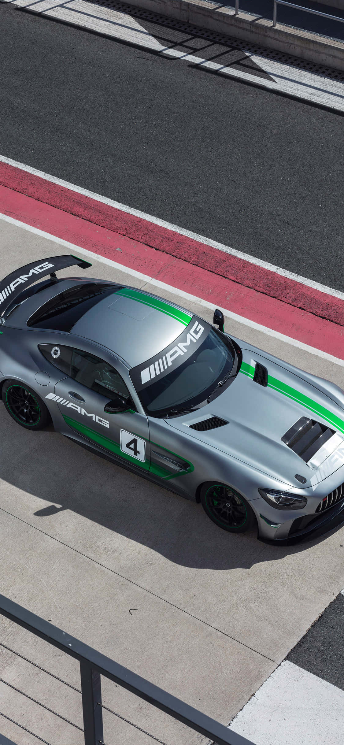 Fondo iPhone X AMG GT-R y Mercedes-AMG GT4 Fondos de pantalla