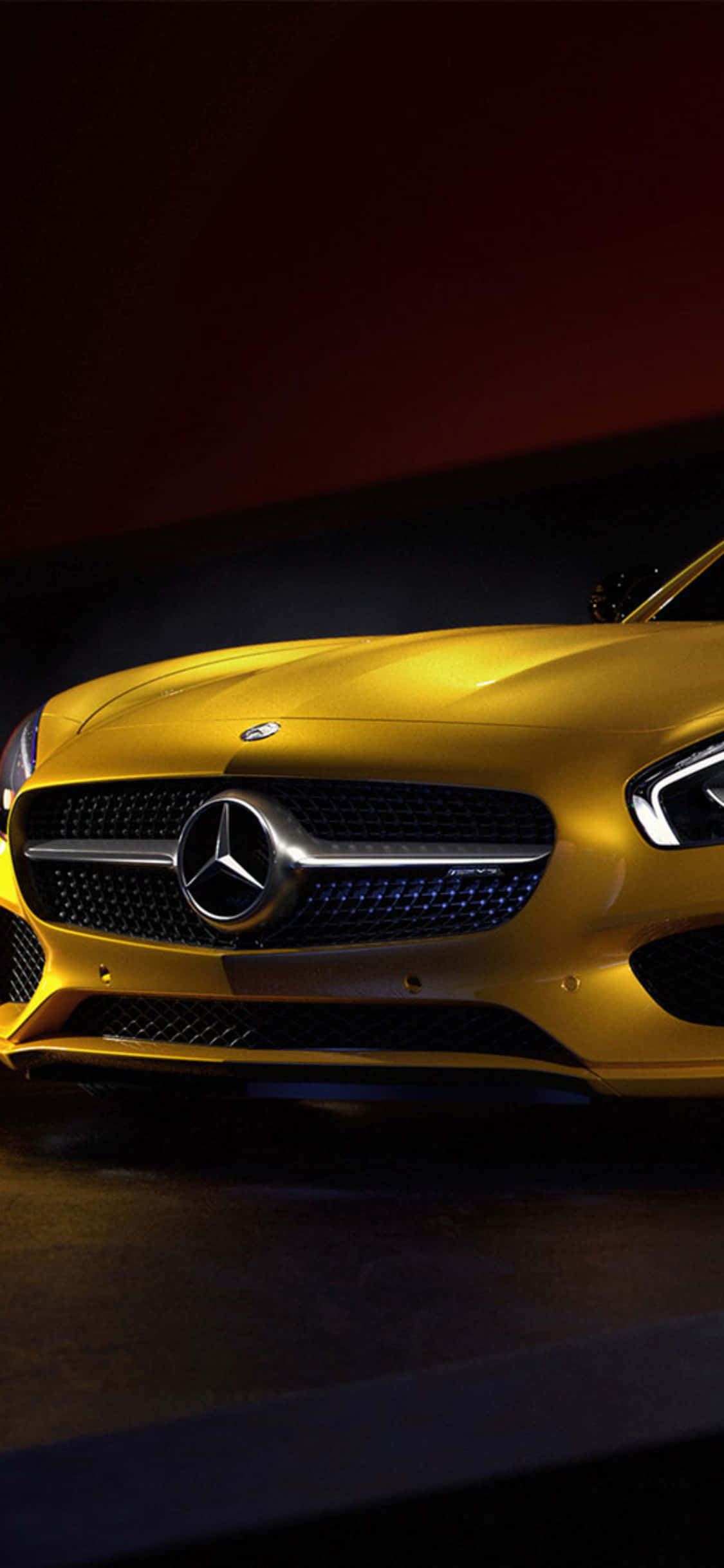 Fondo iPhone X Amg Gt-r Amarillo Mostaza AMG GT Fondos de pantalla