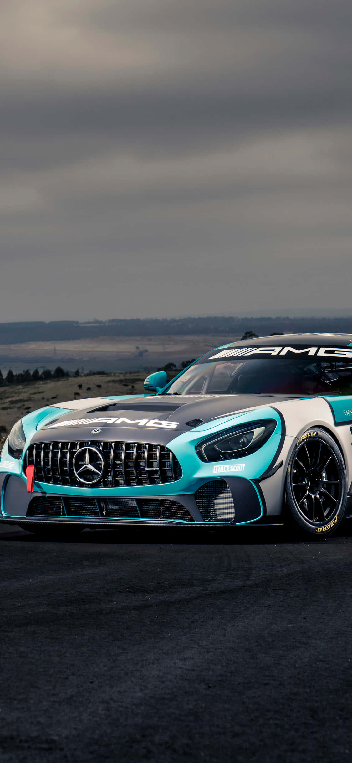 Fondo iPhone X Amg Gt-r Bicolor AMG GT4 Fondos de pantalla