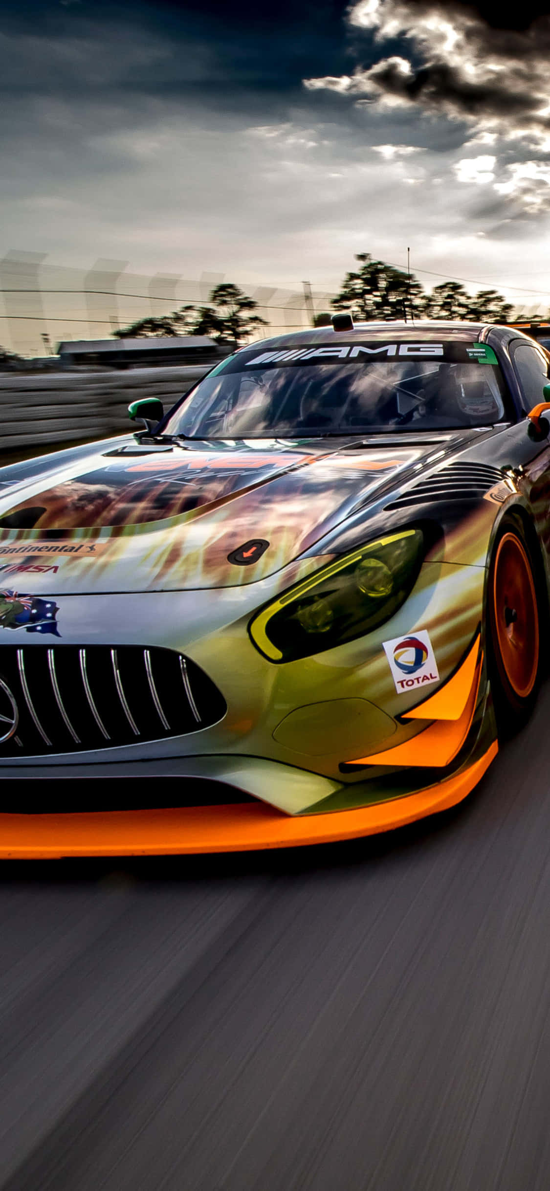 Fondo iPhone X Amg Gt-r con Estampado de Leopardo Fondos de pantalla