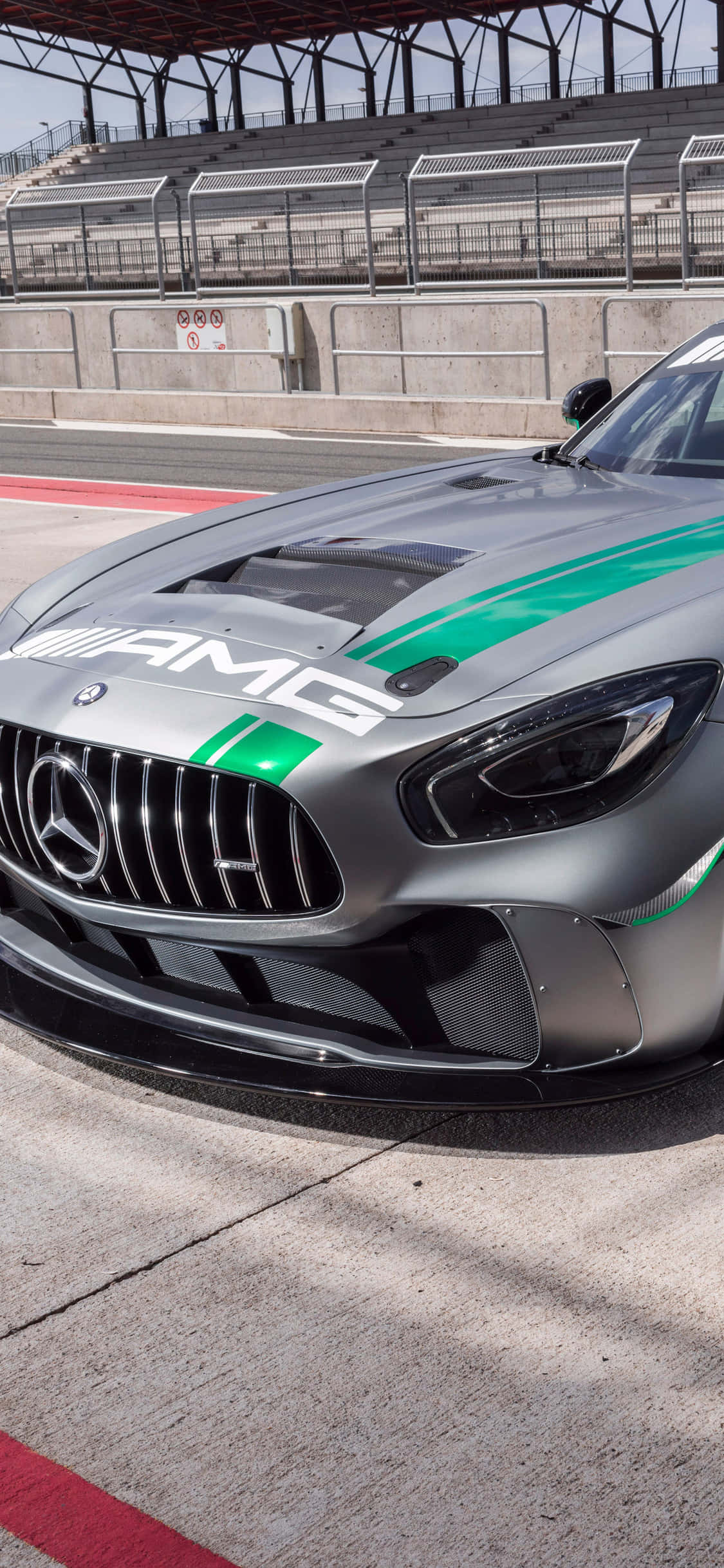 Fondo iPhone X AMG GT-R plateado AMG GT4 Fondos de pantalla