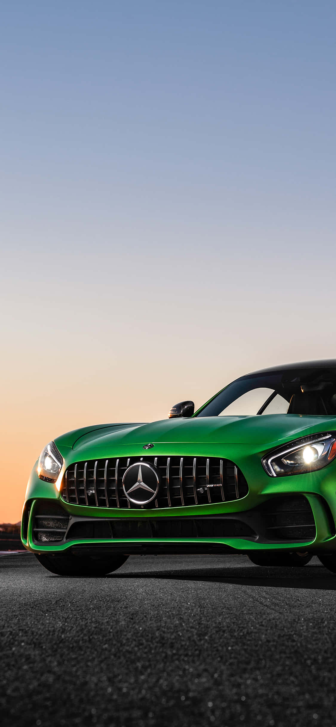 Fondo iPhone X AMG GT-R verde AMG GT R Fondos de pantalla
