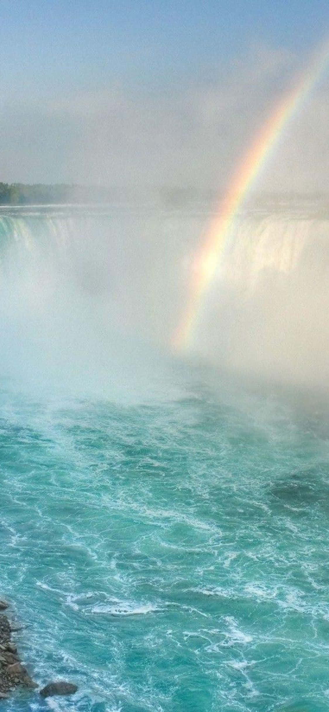 Fondo iPhone X Arcoíris en Cataratas del Niágara Fondos de pantalla